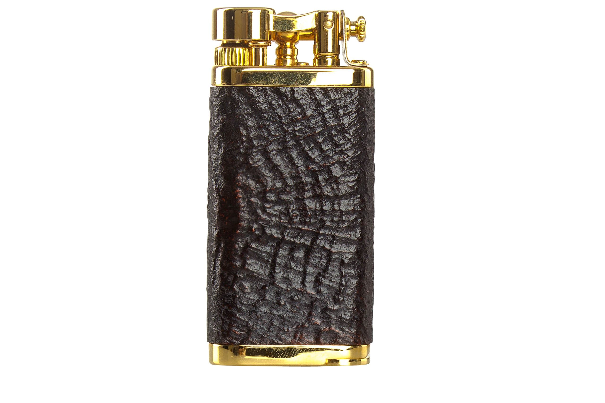 IM Corona Old Boy Gold Sandblast Briar Pipe Lighter