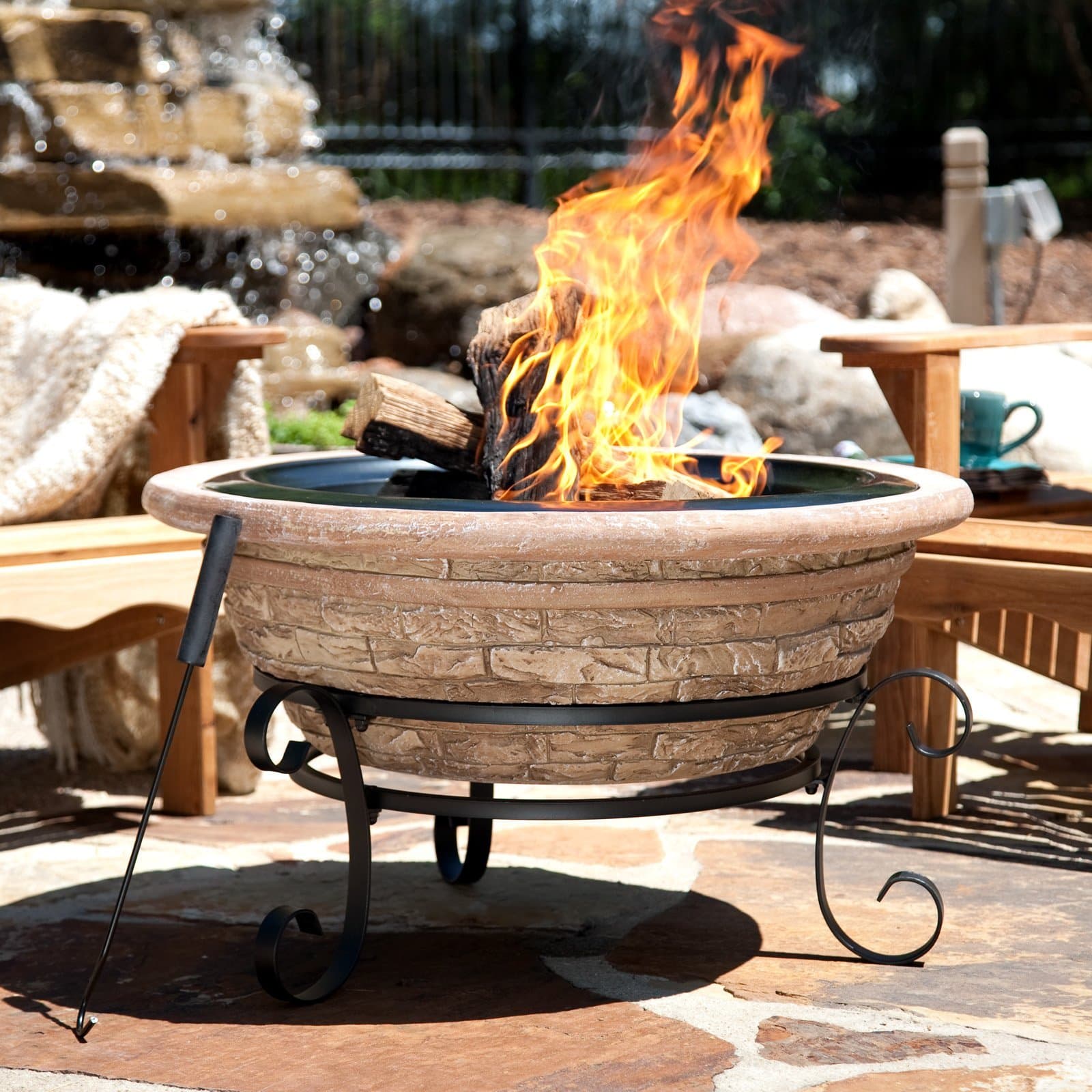 Imperial MW1282 Old Frontier Brick Magnesia Fire Pit 30 Inch