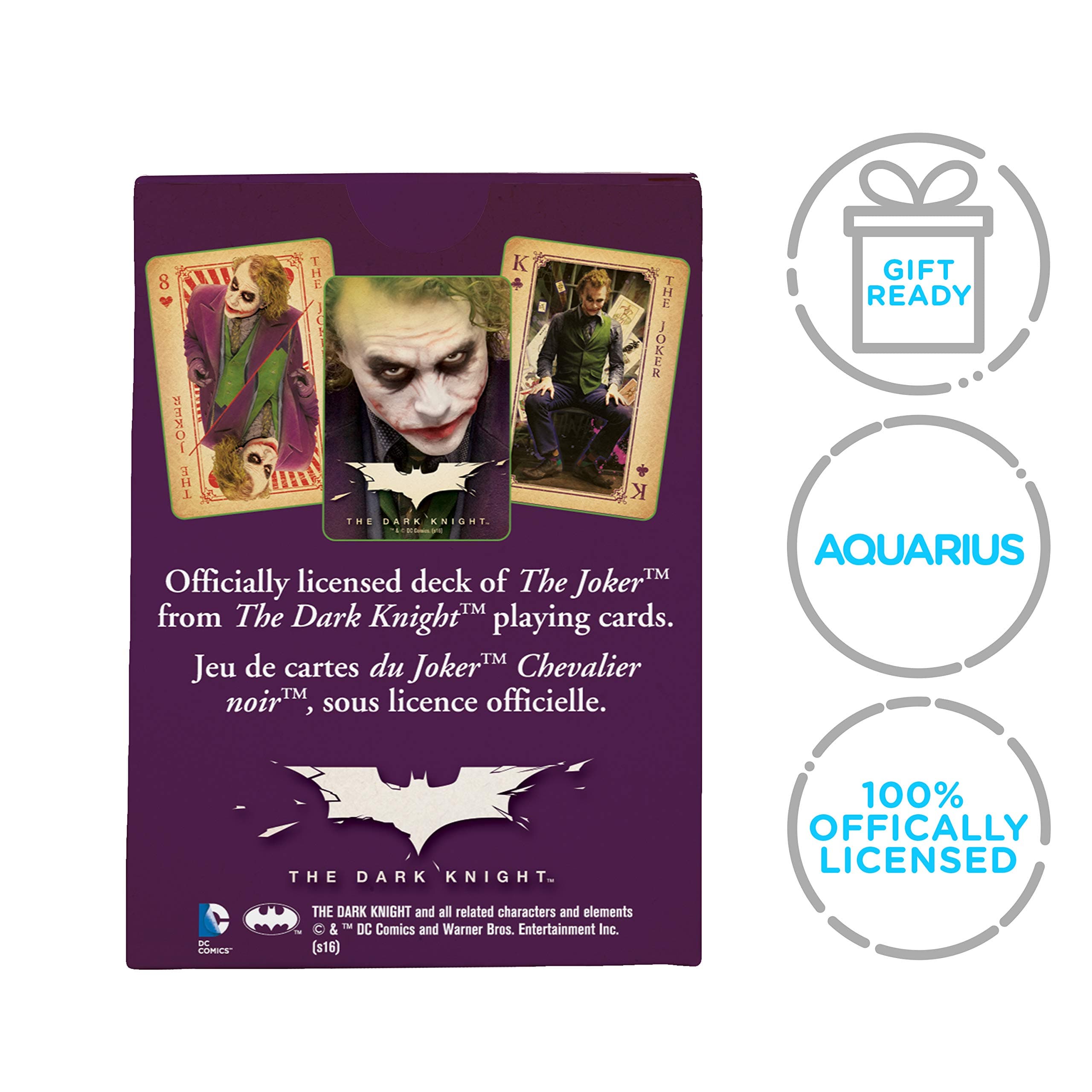 Aquarius DC Comics The Joker Heath Ledger Playing Cards