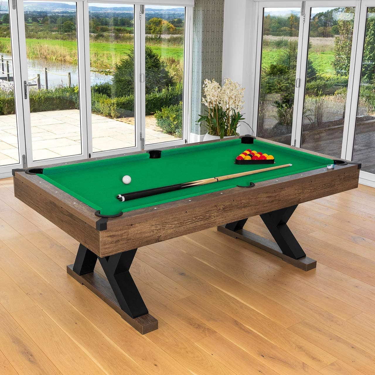 PINPOINT Pool Table | Billiard Tables | Full Pool Billiards Table Set with Accessories