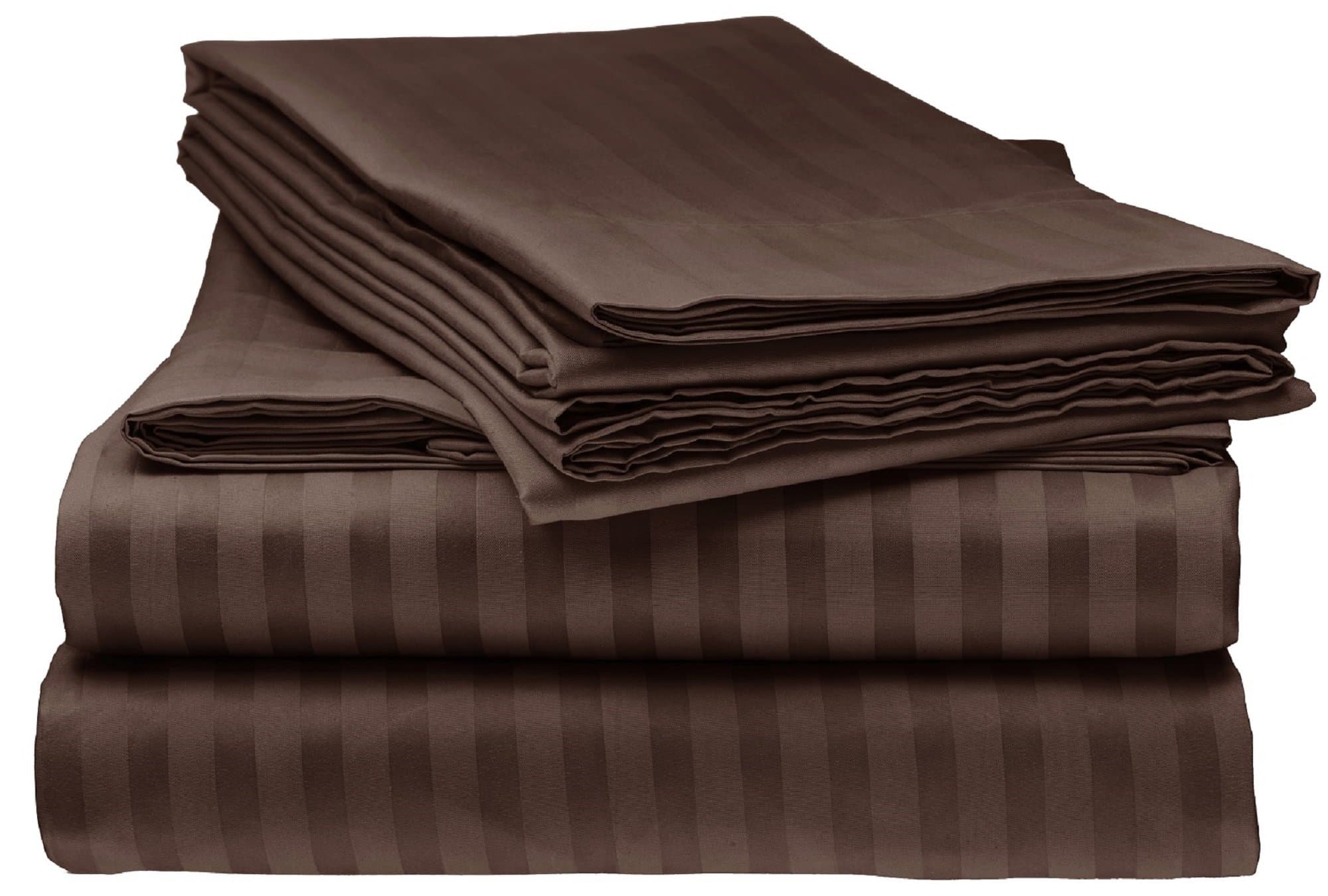 Bella kline Bedding 1800 Series 4 pc Bed Sheet Set with Pillowcases Hypoallergenic, 1 Soft Silky Luxurious Feel, Fitted and Flat Sheets Lifetime - Queen Size, Chocolate Brown