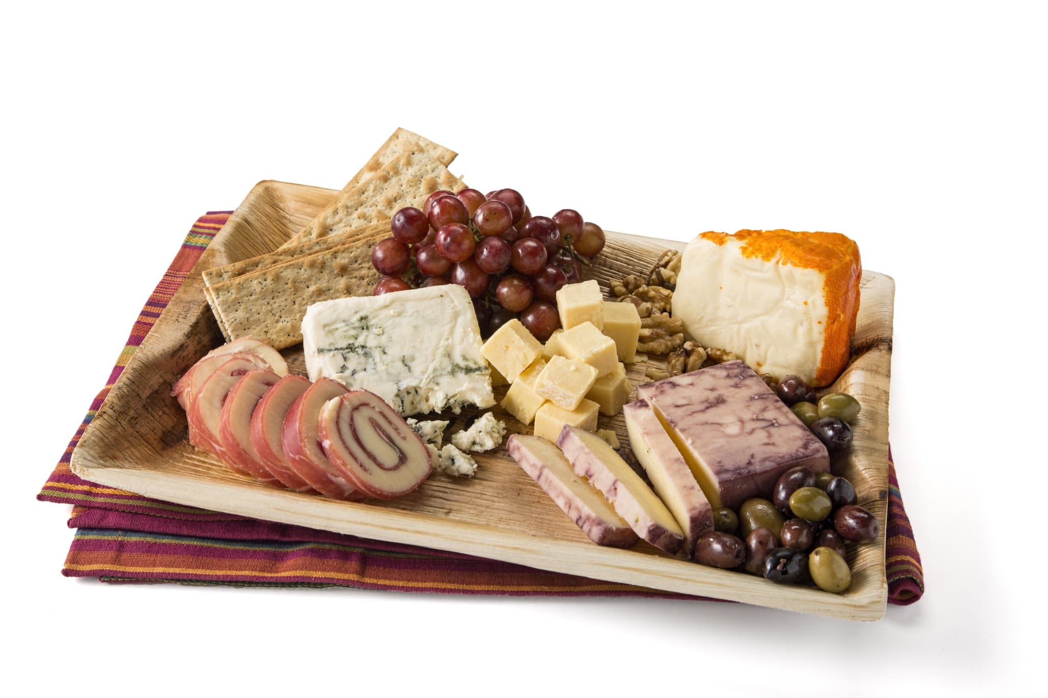 Leafware Natural Whole Leaf Rectangular 14 x 10 Inch Serving Platter, 10 Count