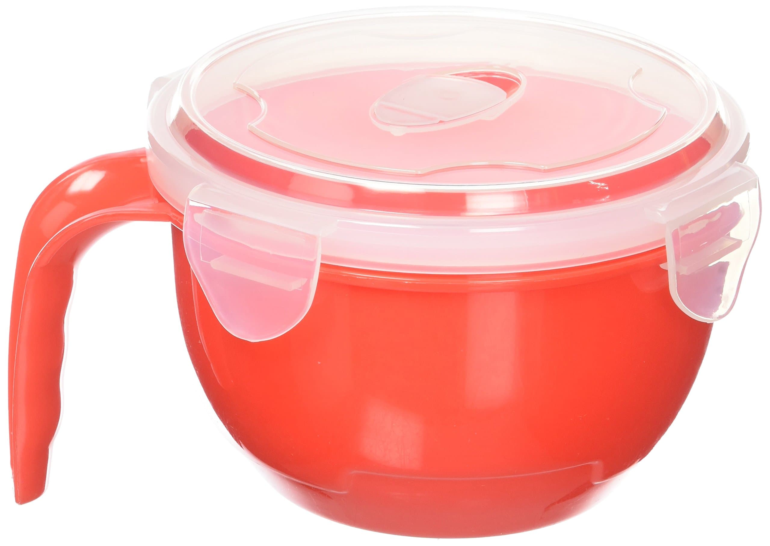 Noodle Soup Bowls, Red and Blue