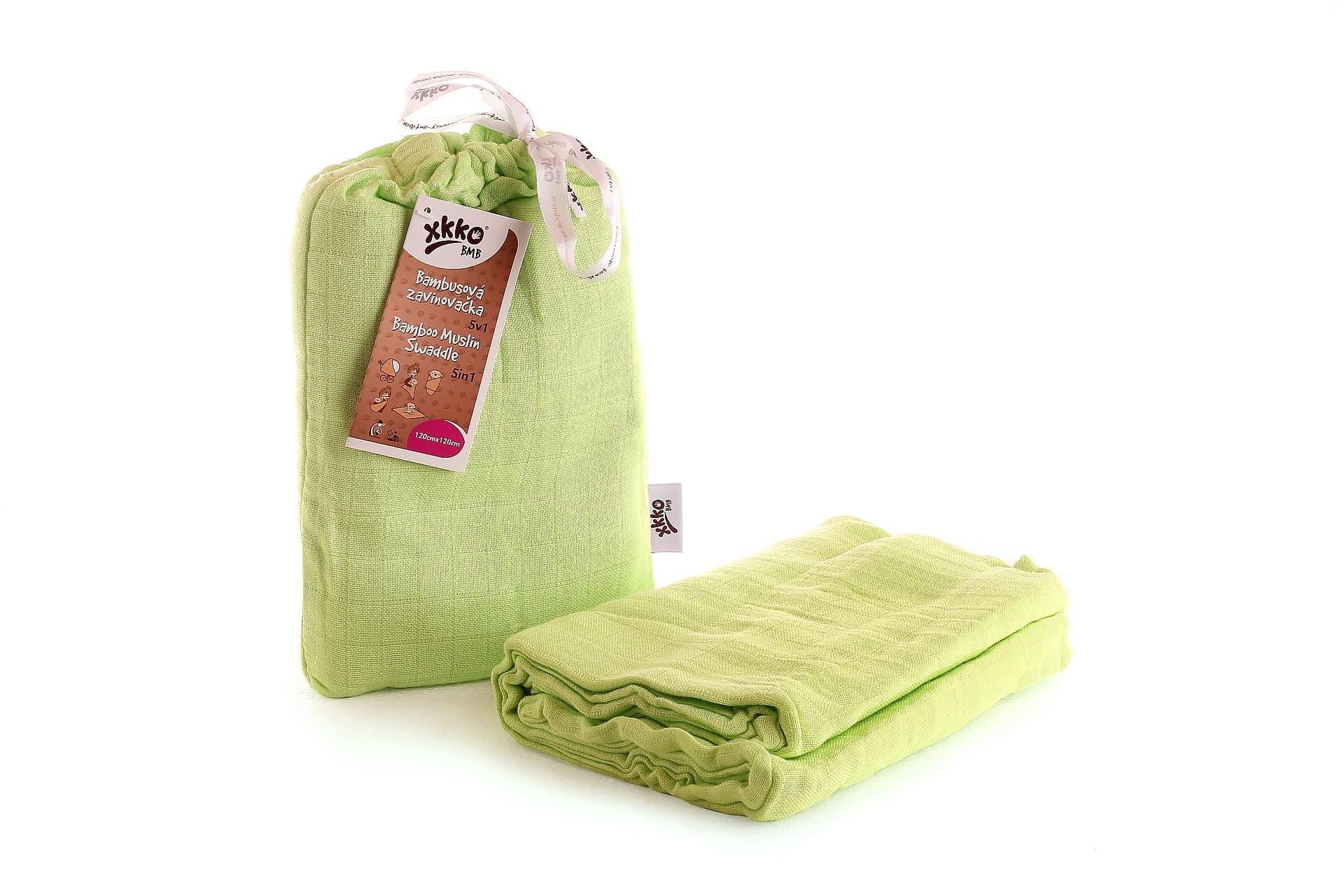 XKKO BMB Swaddle Colours Lime 120 x 120cm