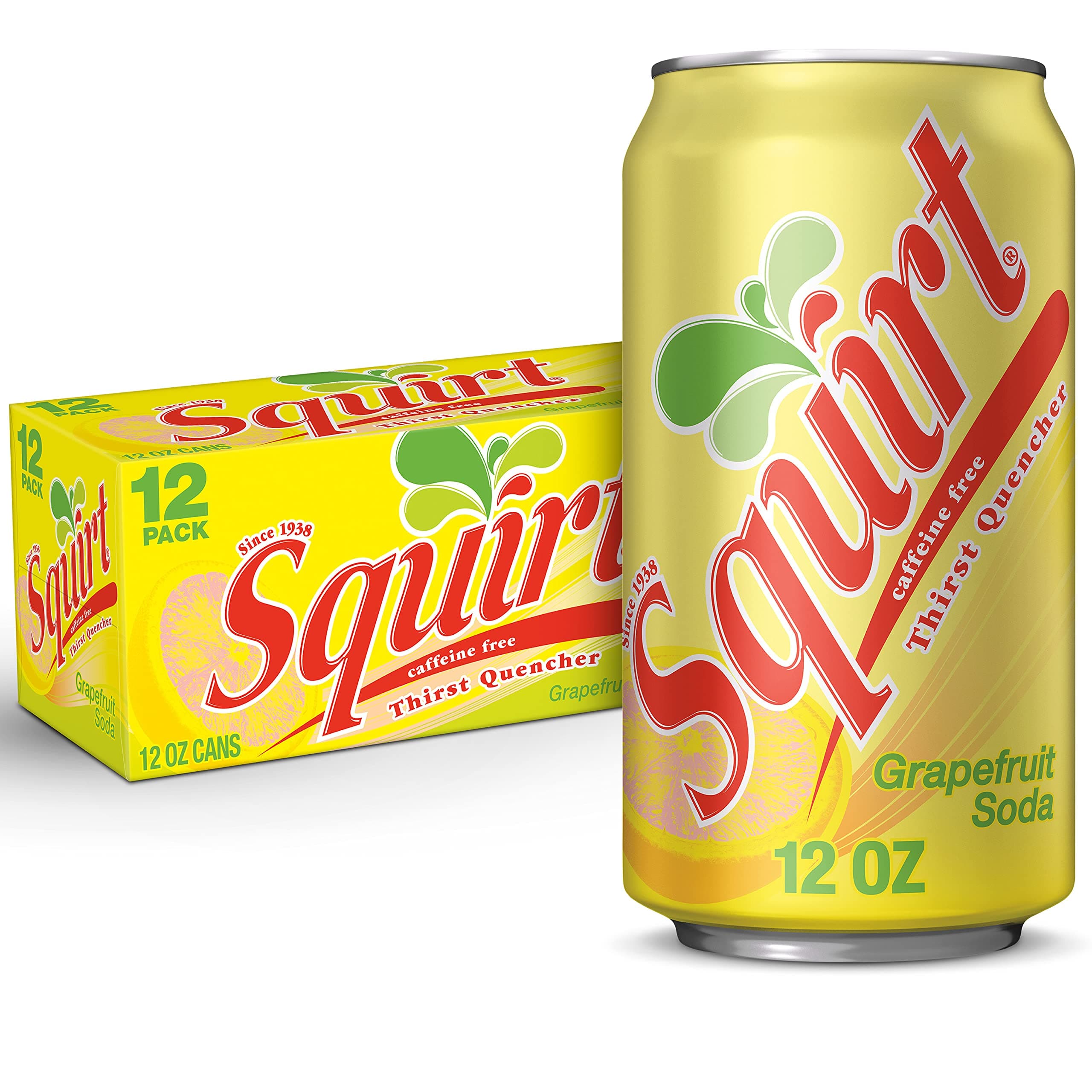 Soda, Grapefruit, 12 Fl Oz Cans, 12 Pack
