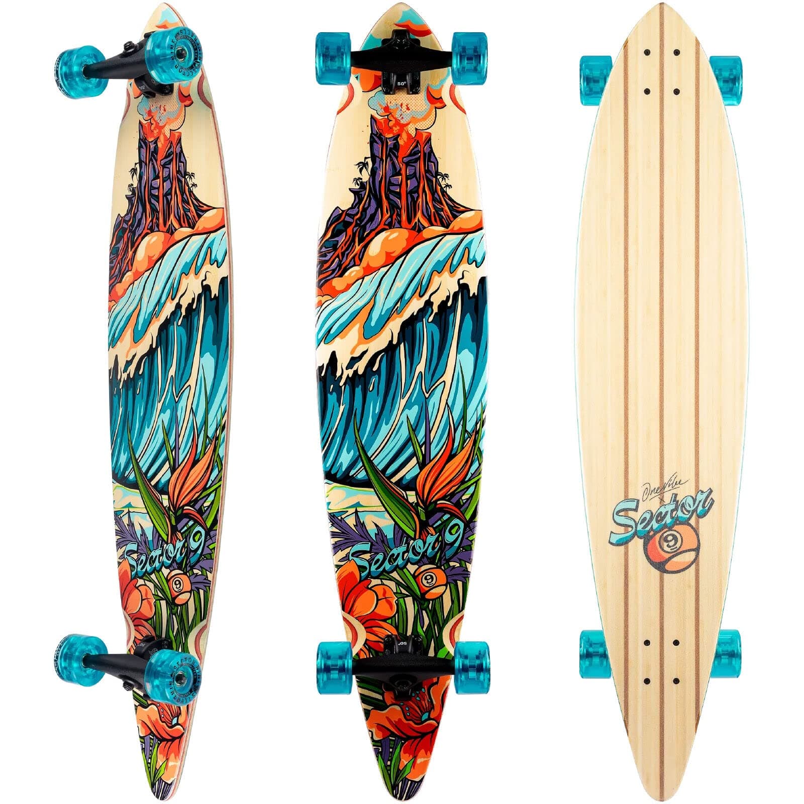 Sector 9 Bamboo Maverick 44" Pintail Skateboard