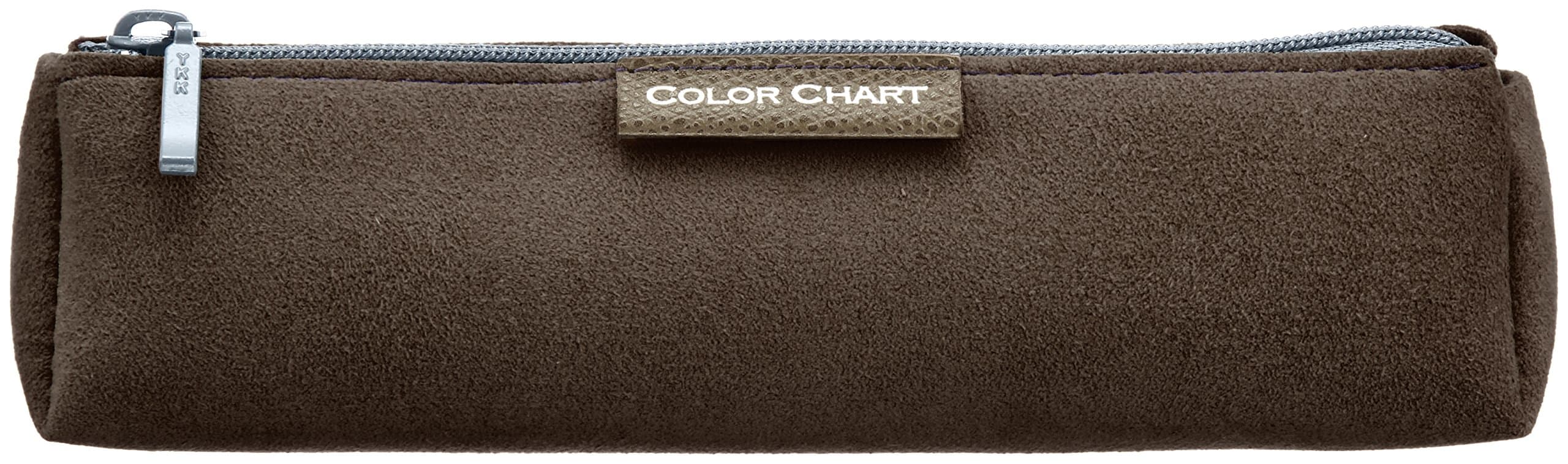伊東屋 ITOYA Color Chart Ecsaine Tri - Pen Case Brown