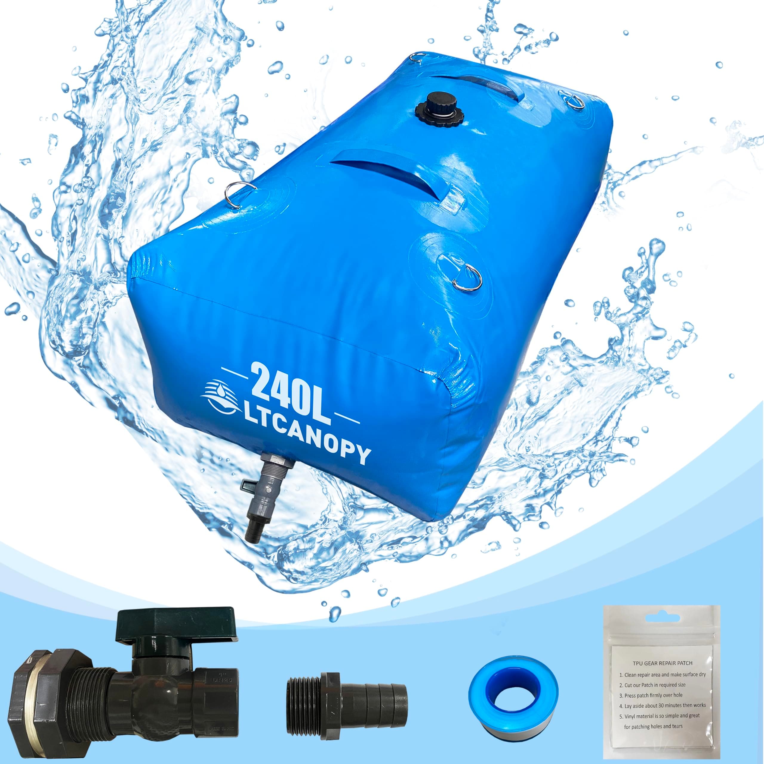 Water Storage Bladder,Large-Capacity Foldable Water Bladder Tanks Container,Collapsible Soft Drought-Resistant Water Bag, fire-Fighting Agricultural use