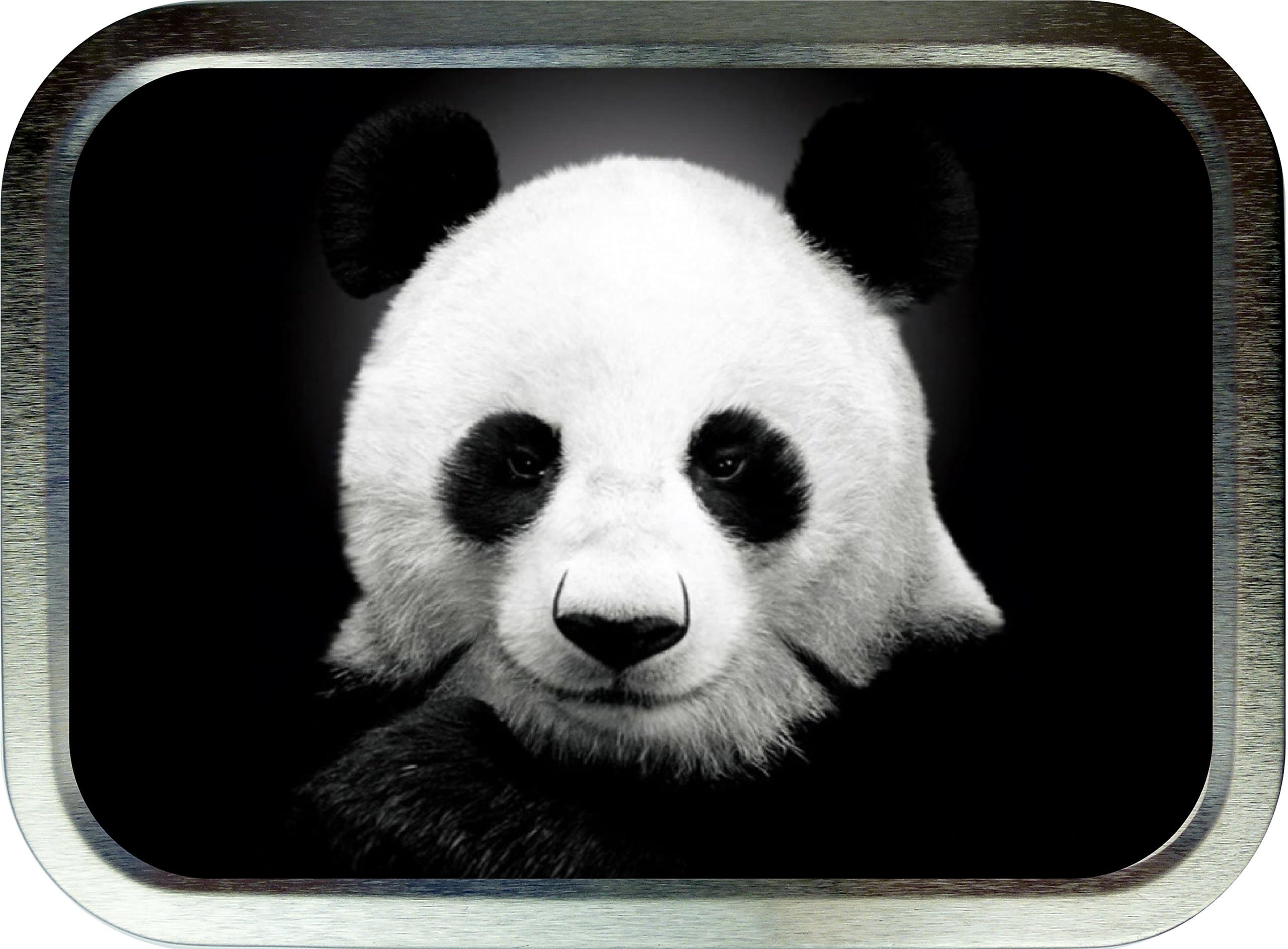 PANDA 2oz SILVER TOBACCO TIN,GIFT BOX