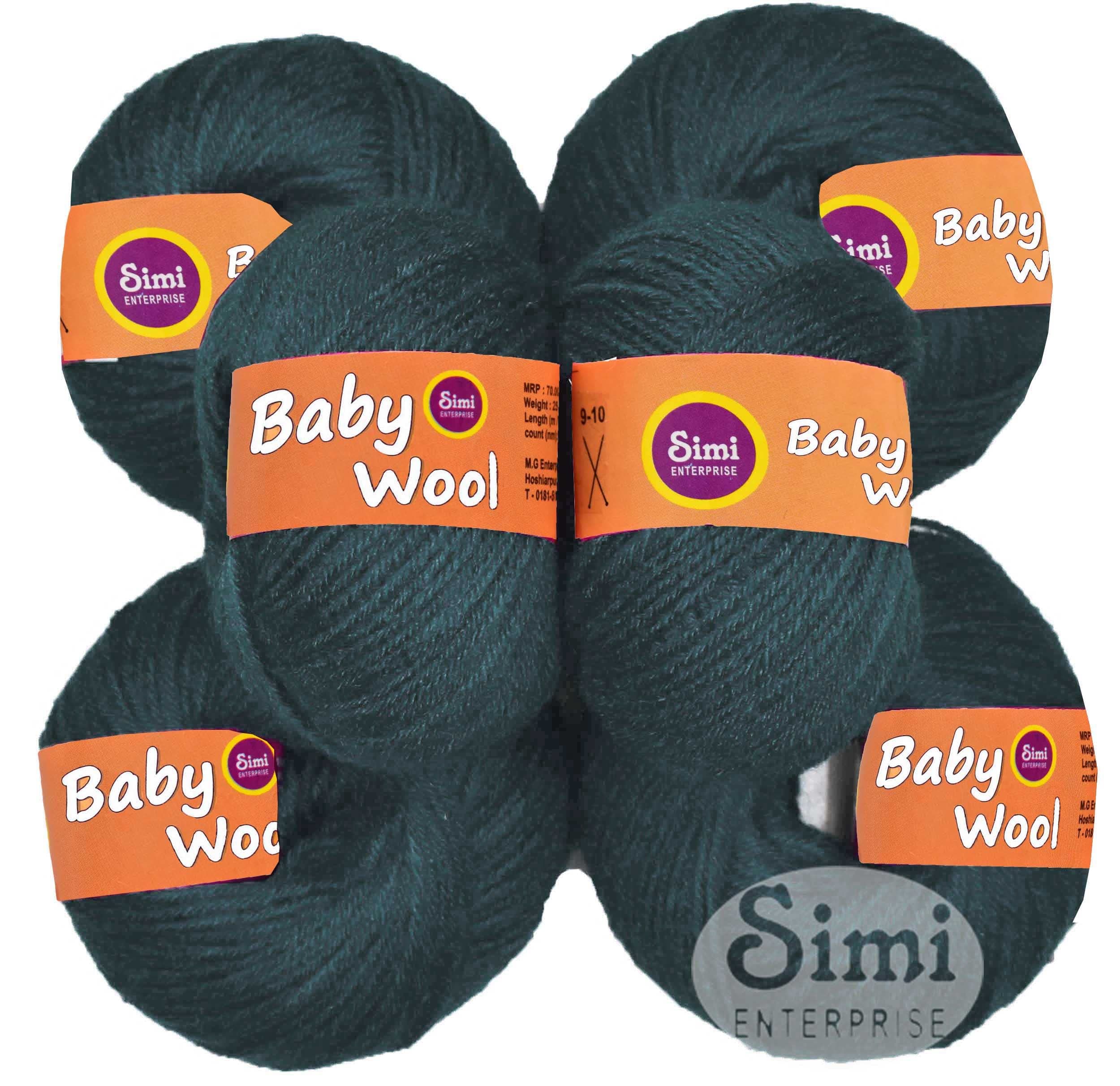 100% Acrylic Wool Deep Grey (12 pc) Baby Soft 4 ply Wool Ball Hand Knitting Wool/Art Craft Soft Crochet Hook Yarn, Needle Knitting Yarn Thread Dye P Q R SS