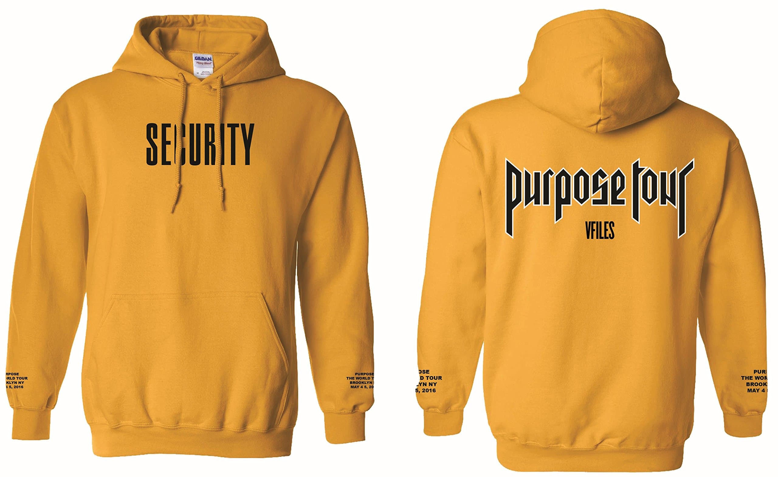 Justin Bieber Purpose Tour Security Hoodie