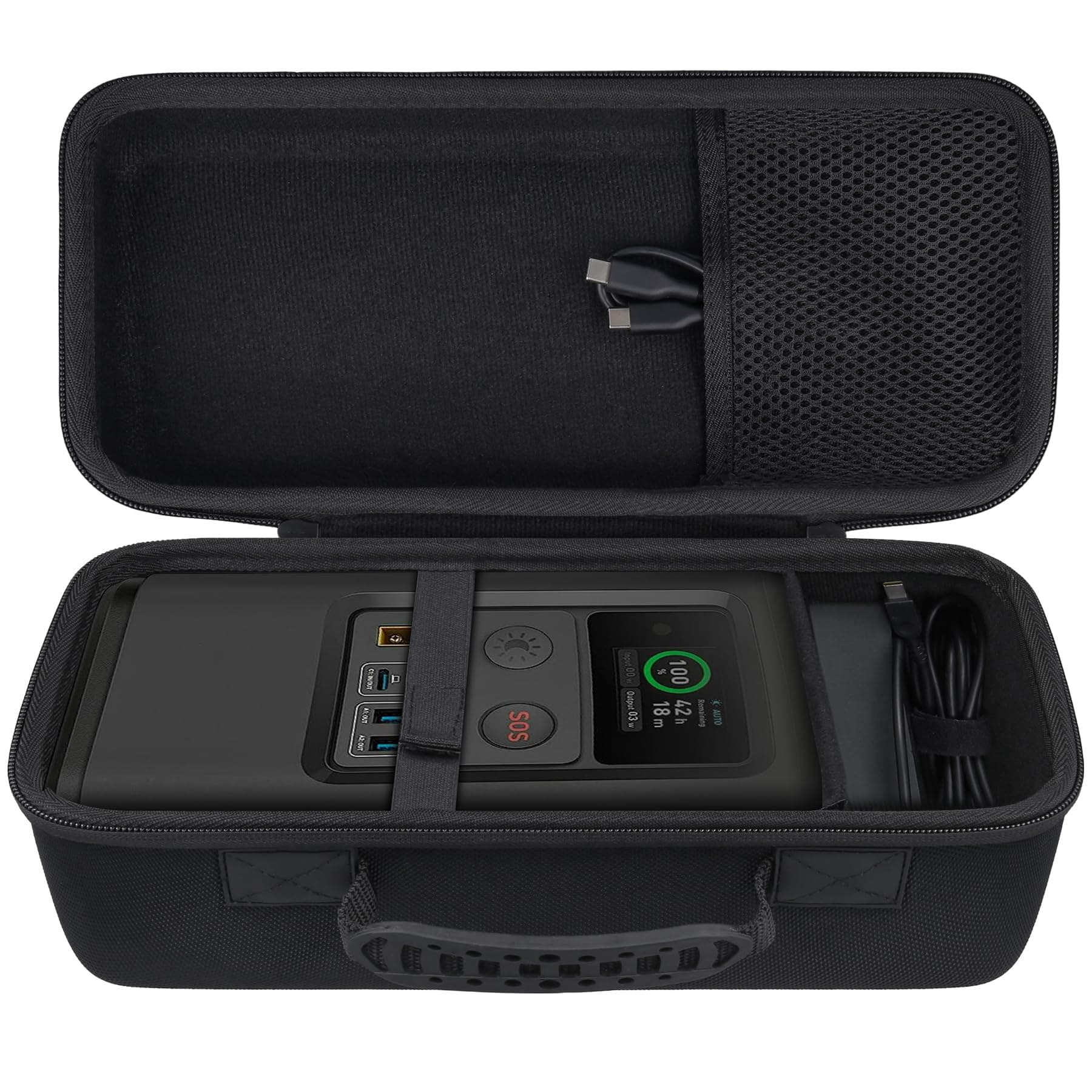 Storage Case, Compatible with Anker Solix C300 DC Portable Power Station, 288 Wh Portable Battery (Case Only)