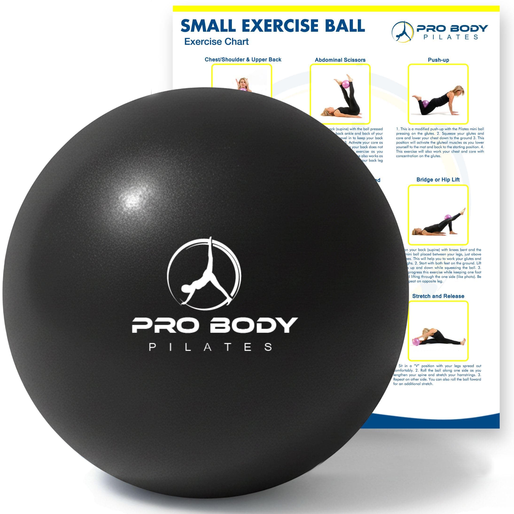 Small Exercise Ball - 9 Inch Workout Ball for Stability, Barre, Yoga, Core & Physical Therapy