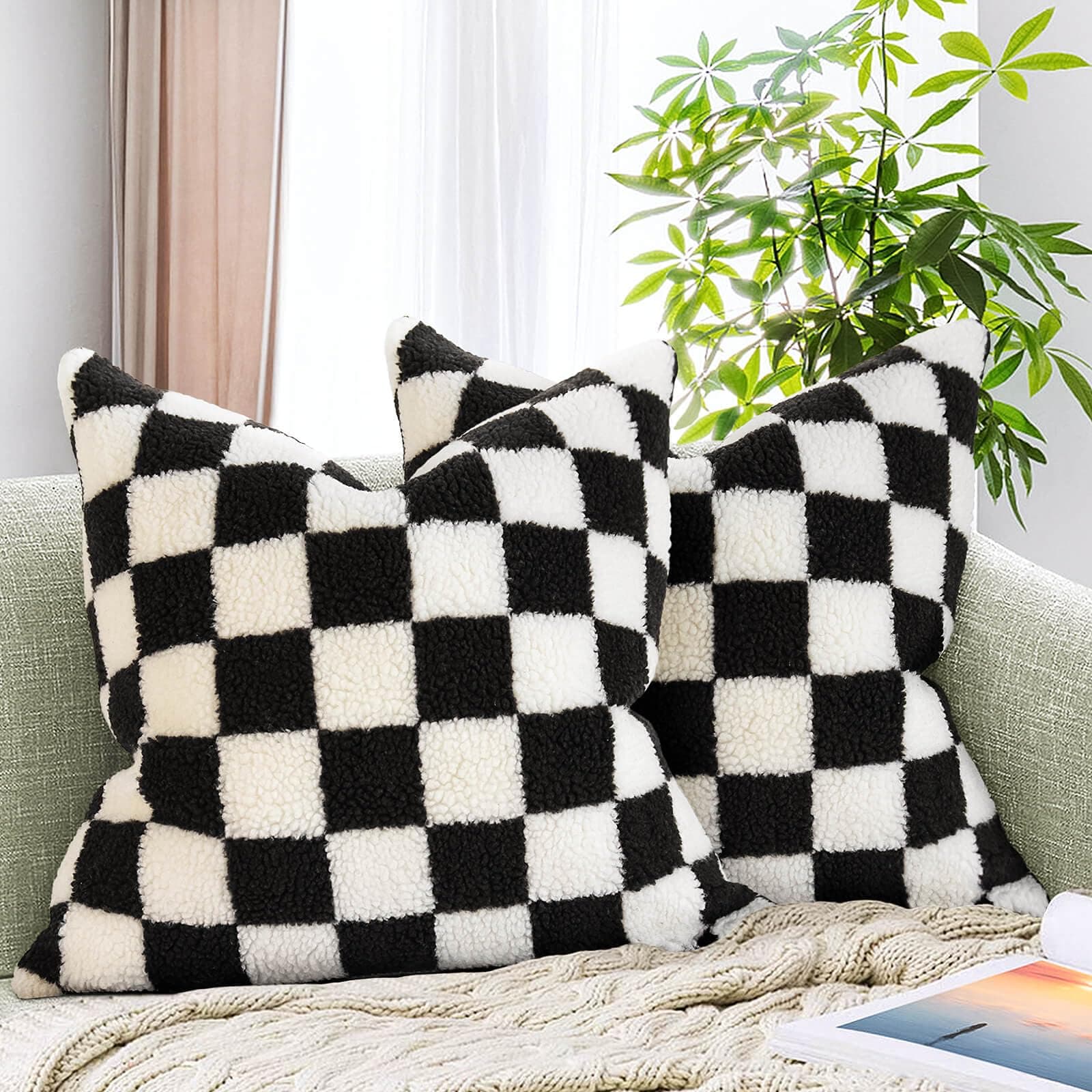Checkerboard Pillow Covers