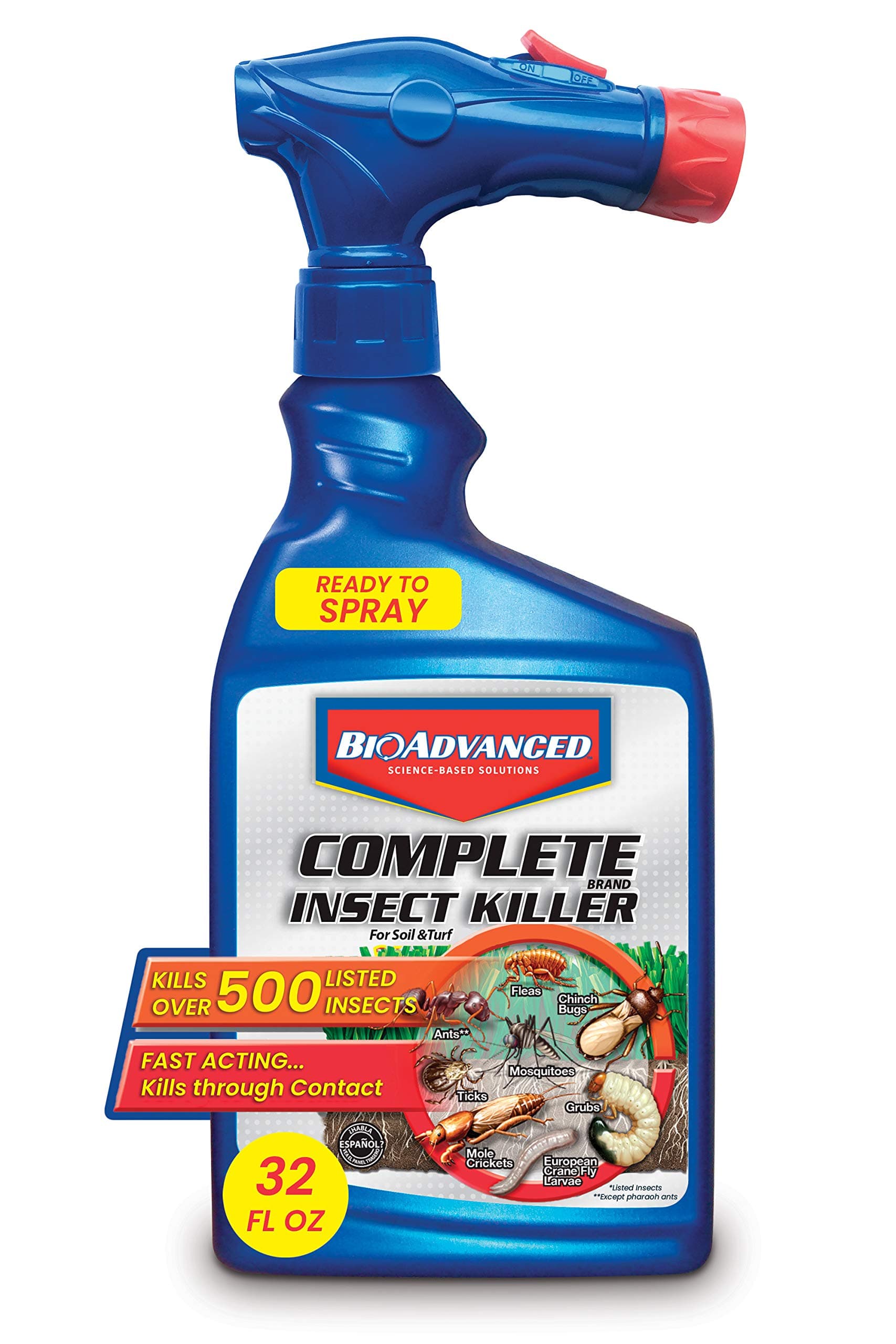 BioAdvanced Complete Brand Insect Killer for Soil and Turf, Ready-to-Spray, 32 oz, Outdoor Ant Killer with Imidacloprid