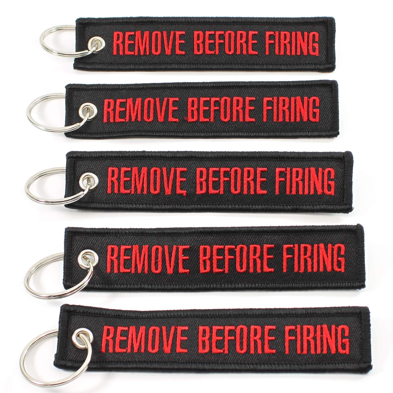 Rotary13B1 REMOVE BEFORE FIRING - Key Chains - Black/Red- 5pcs