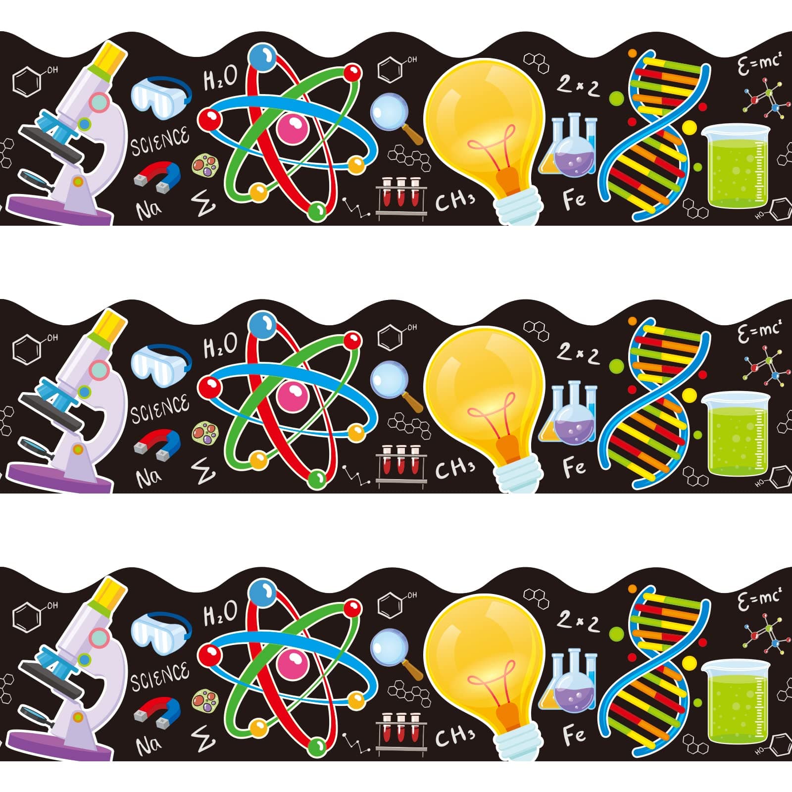 72 Feet Science Bulletin Board Borders Science Lab Border for Classroom Décor...