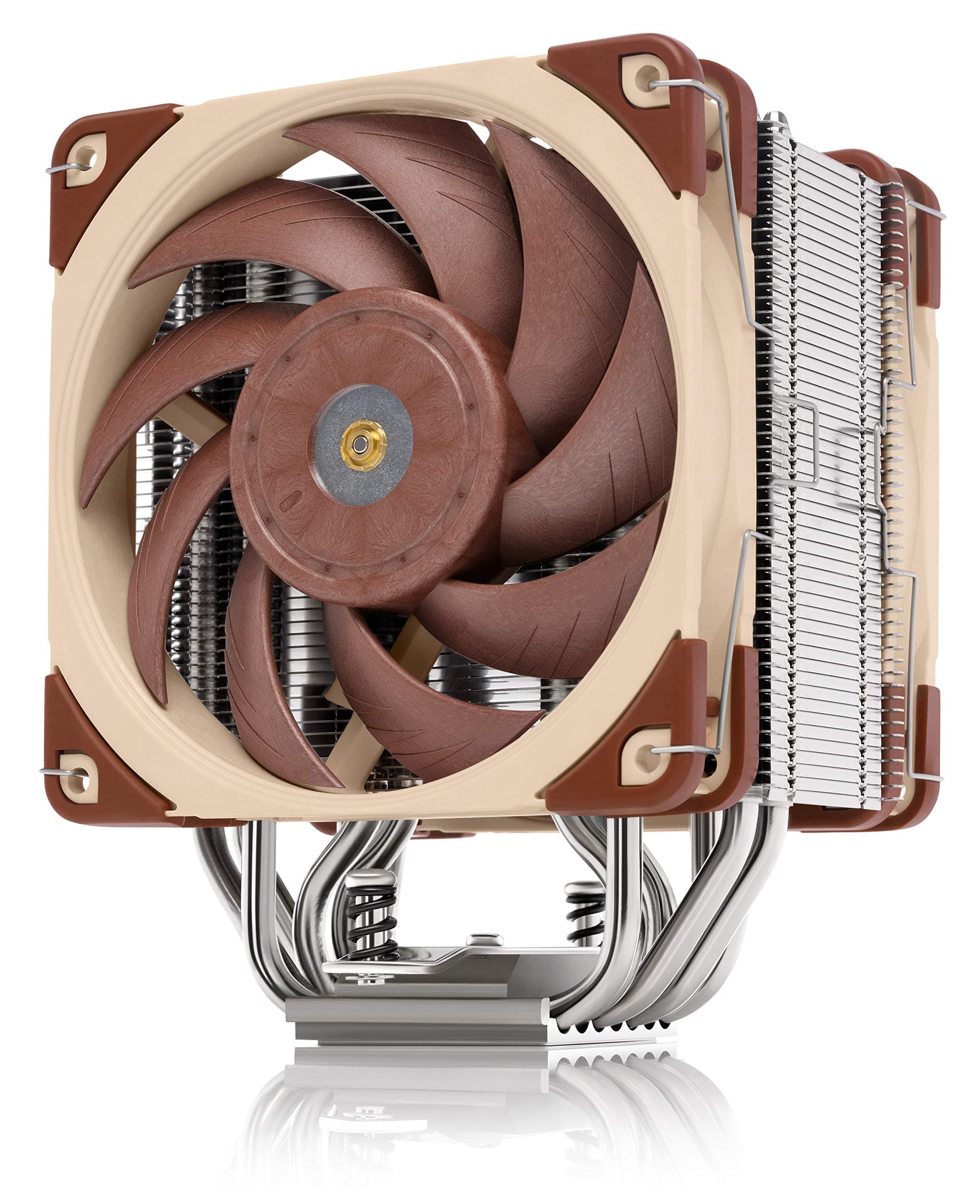 NH-U12A, Premium CPU Cooler with High-Performance Quiet NF-A12x25 PWM Fans (120mm, Brown)