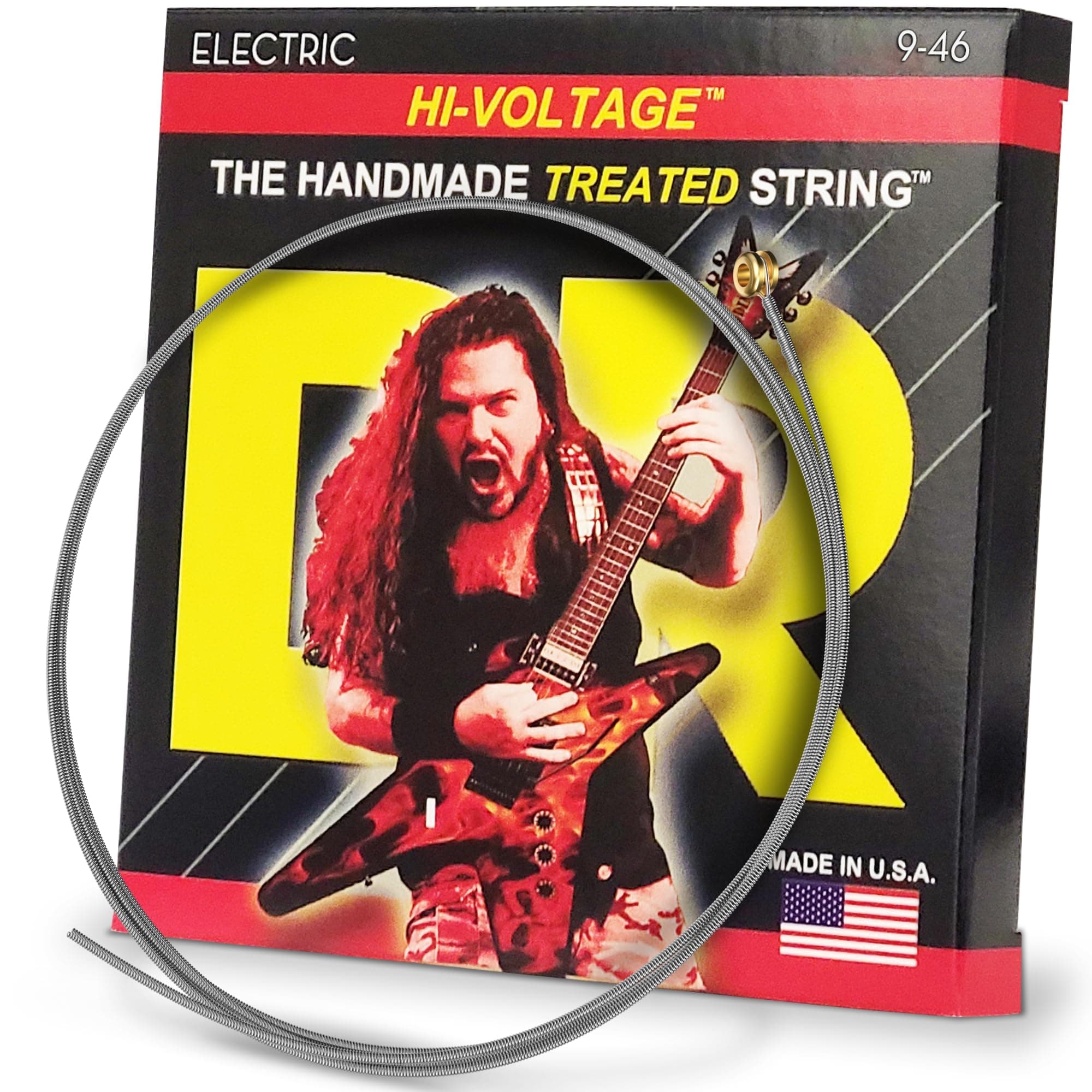 - DR Strings DBG-9/46 Hi-Voltage Dimebag Darrell Signature Electric Guitar Strings - .009-.046