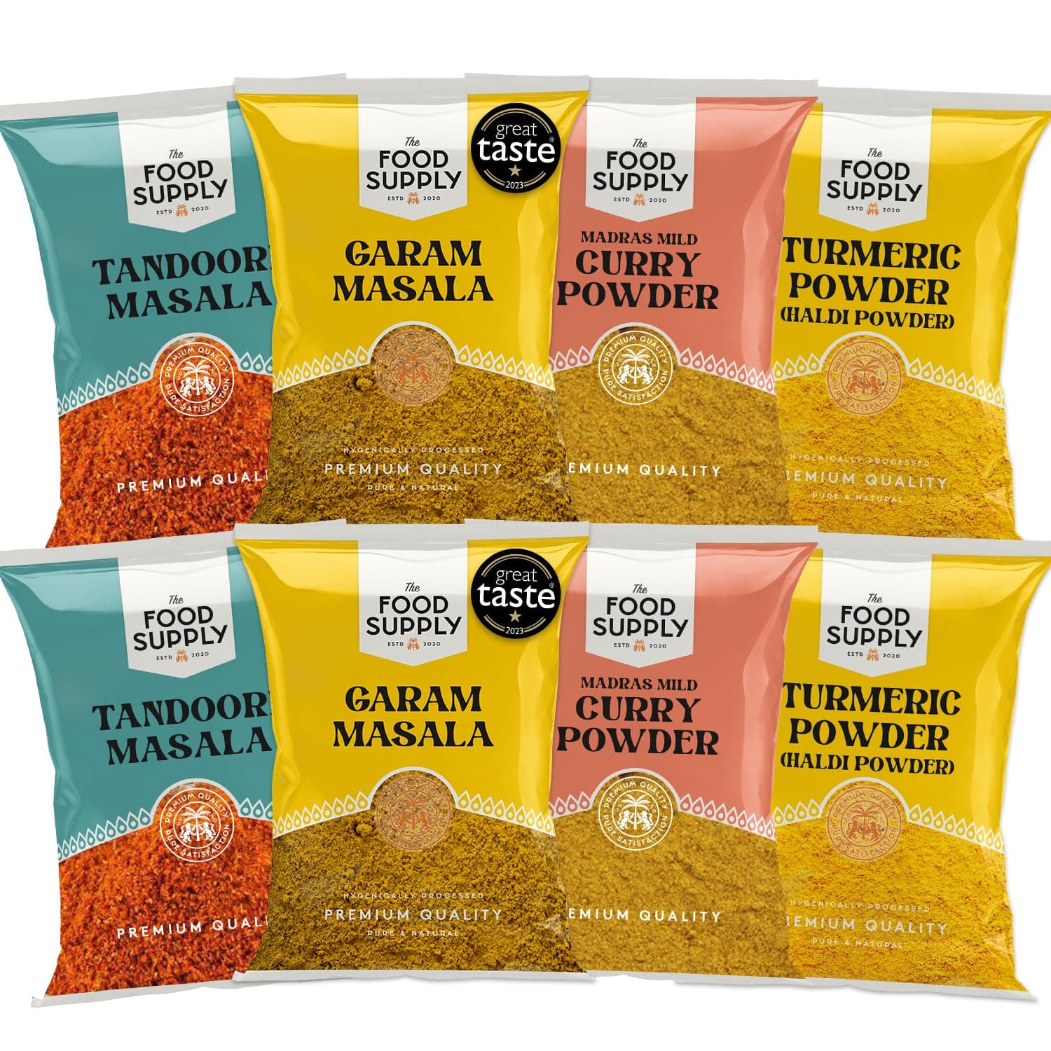 Premium Spice Kits - Premium Quality - Perfect Refill for your Kitchen Spice Tins TFS (CURRY SPICE KIT, 100g (Pack of 8))