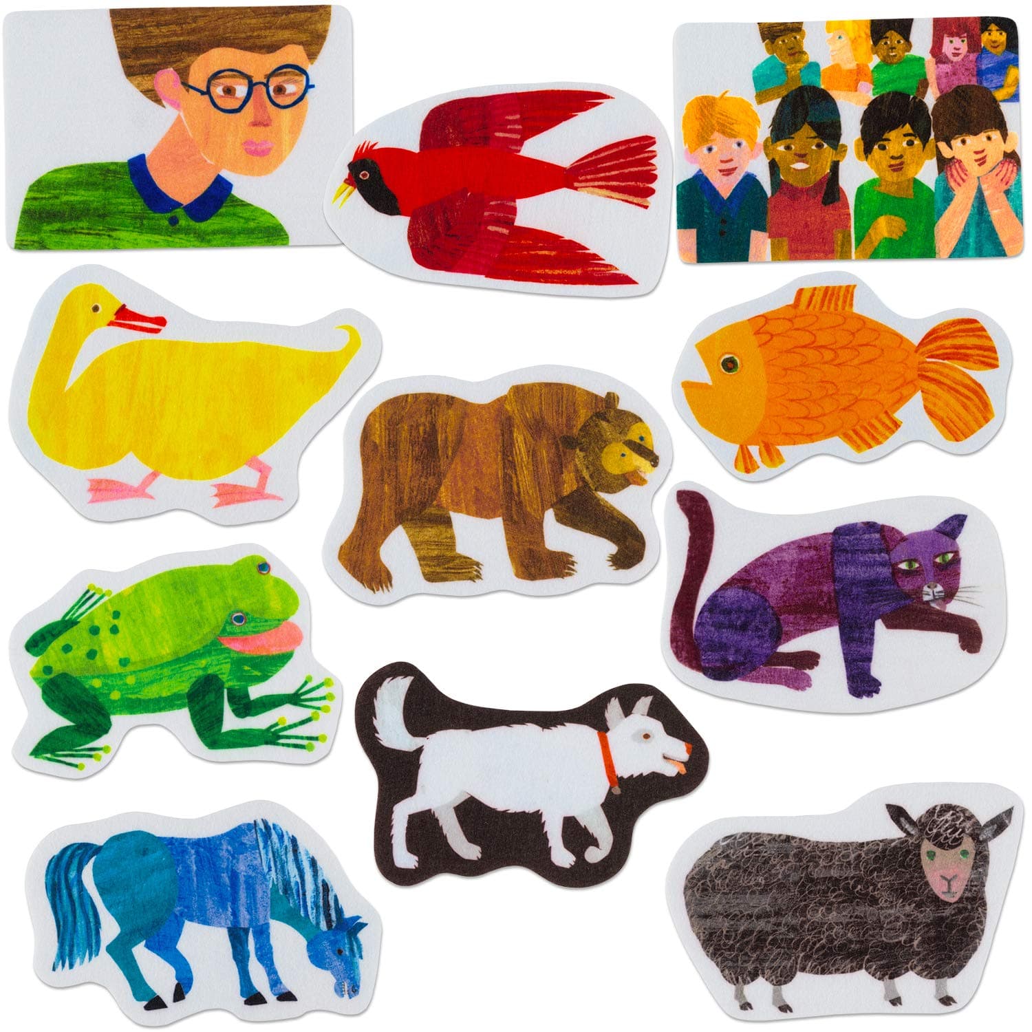 Brown Bear Felt Figures for Flannel Board Stories
