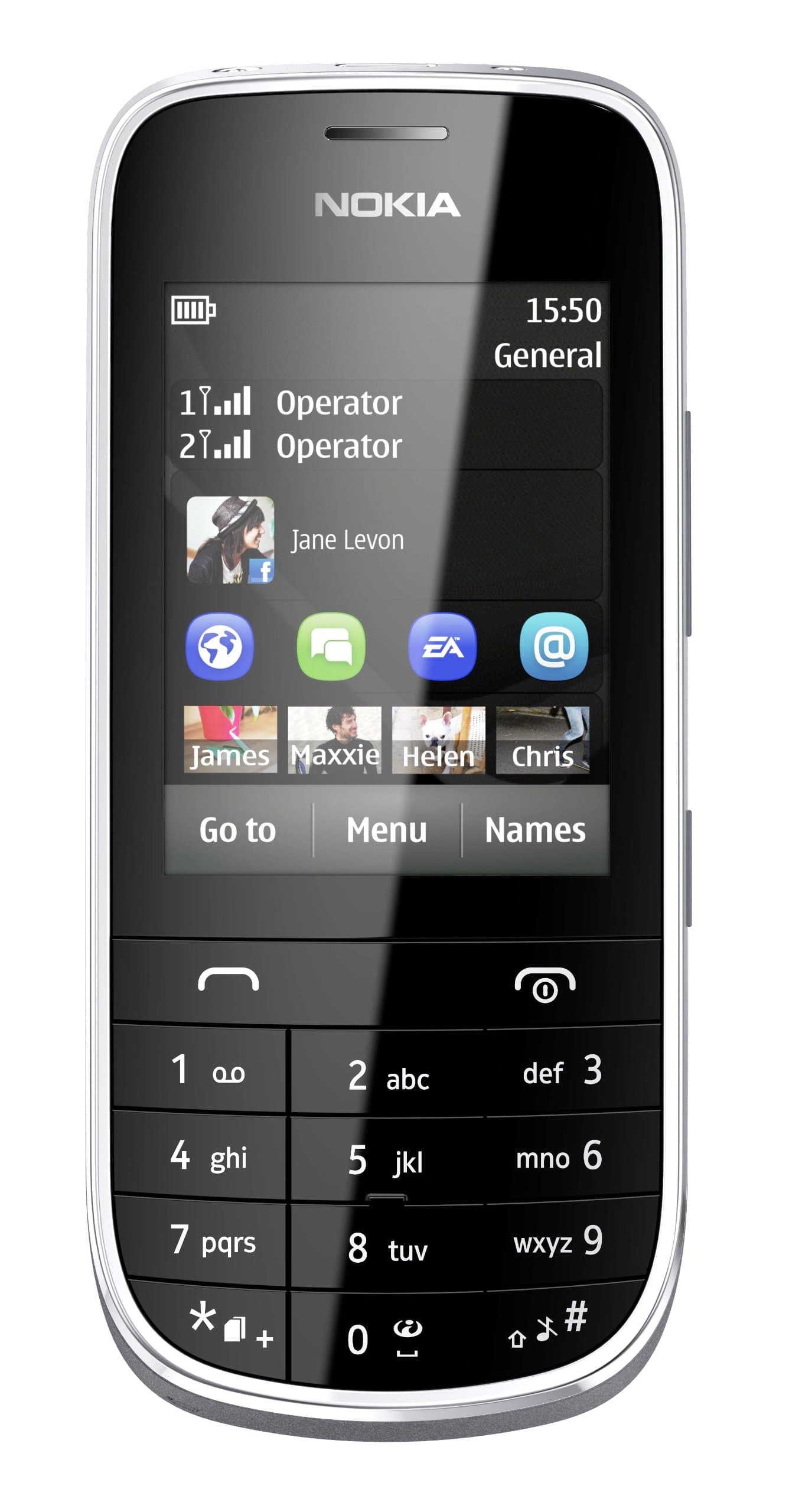 Asha 202 Dual SIM Capable SIM Free Mobile Phone - Dark Grey
