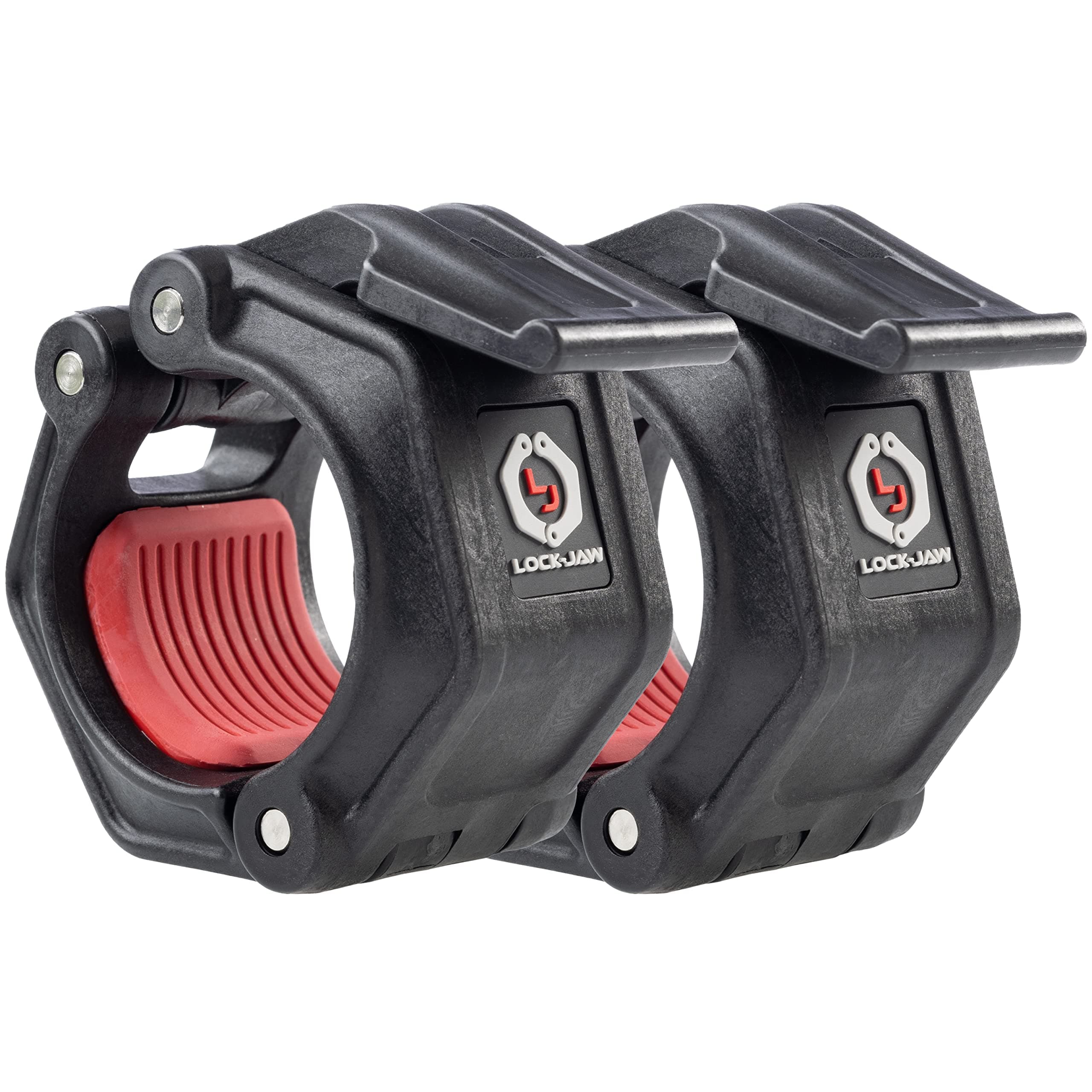 Lock-Jaw OLY 2 Barbell Collars Olympic Barbell Clamps 2 Pcs – Heavy Duty Bar Clamps for 2” & 50mm Olympic Bars – Secure Weight Bar Clamps for Strength Training & Home Gym Accessories – Quick Release