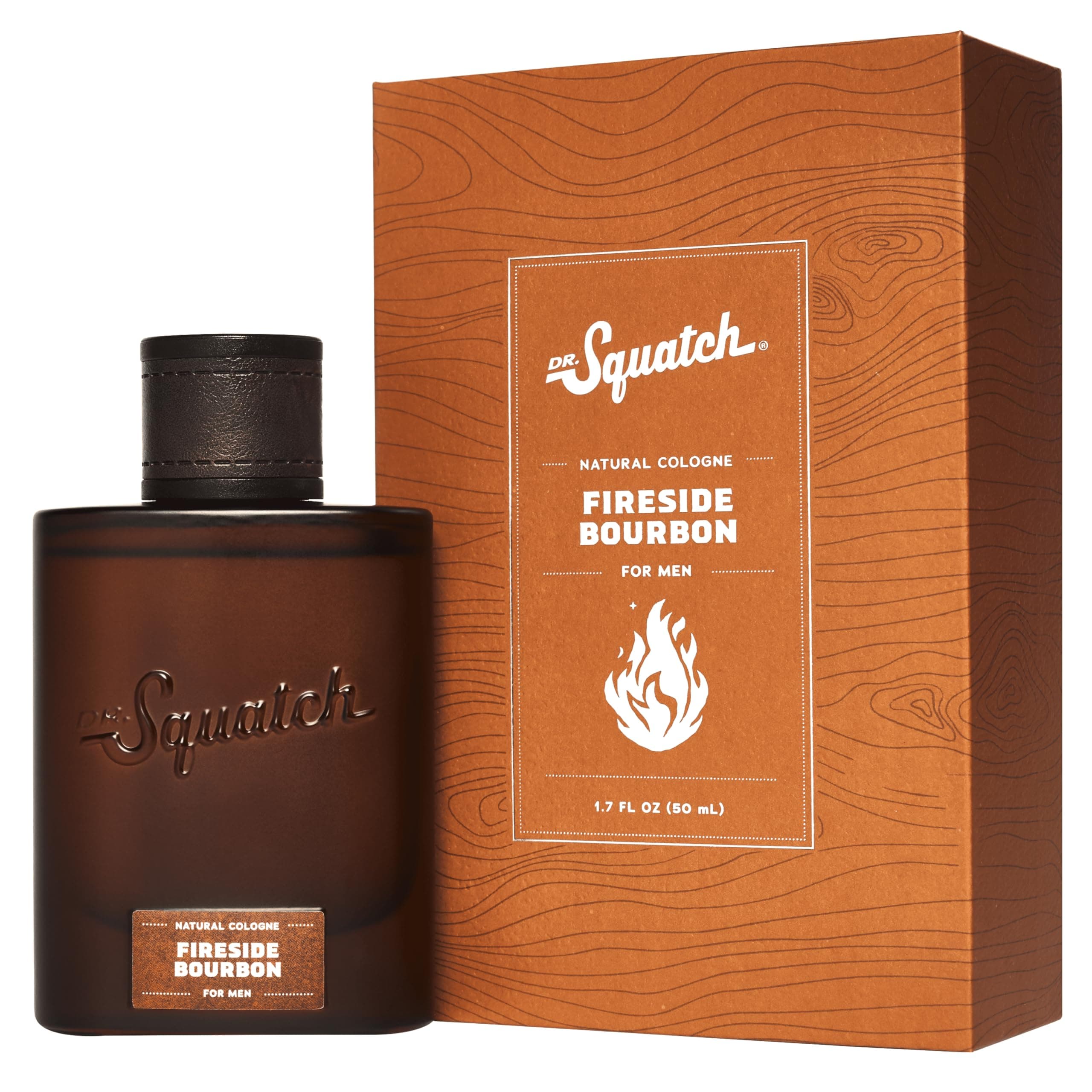 Natural Cologne for Men - Scent-Lock Technology and Sustainably-Sourced Ingredients - Fireside Bourbon Cologne (1.7 fl oz)