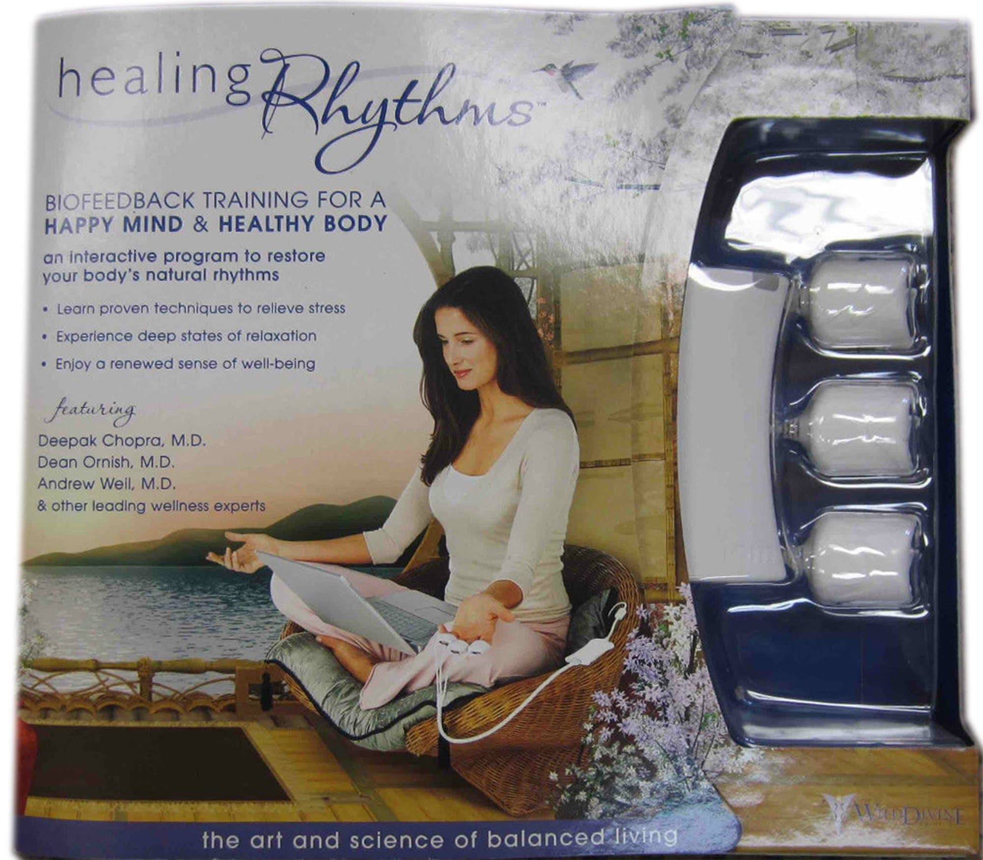 Healing (Relaxing) Rhythms Biofeedback Software & Hardware Training Program w/ White IOM by Wild Divine