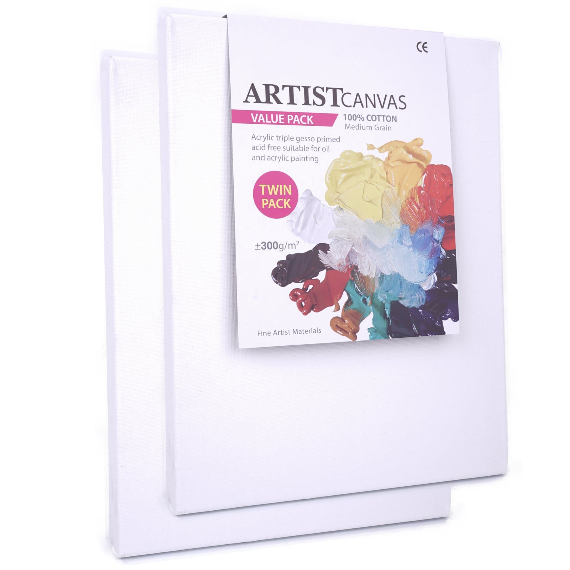 Stretched Canvas 18 inch by 24 inch (4PCS)