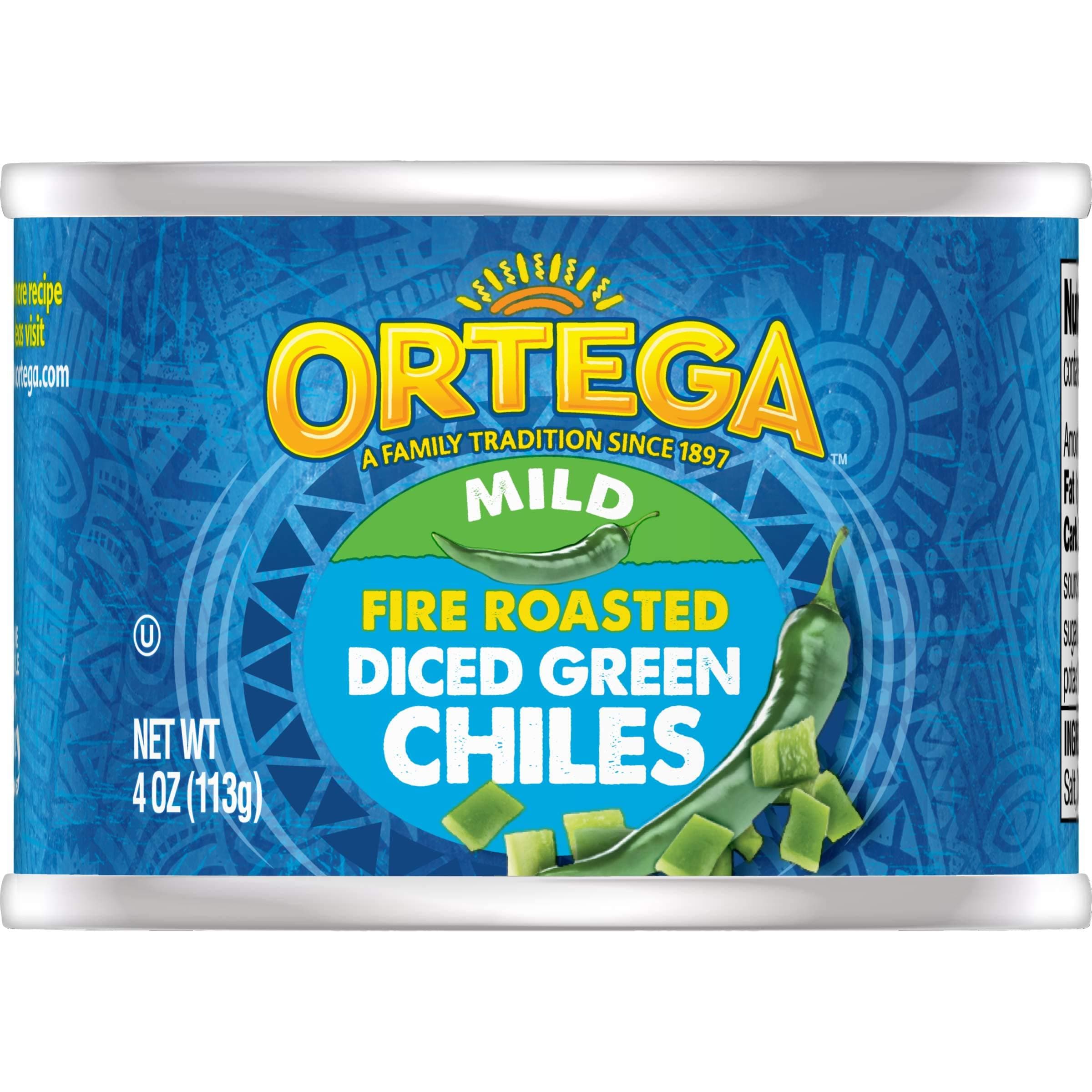 ORTEGA Diced Green Chilis 113G