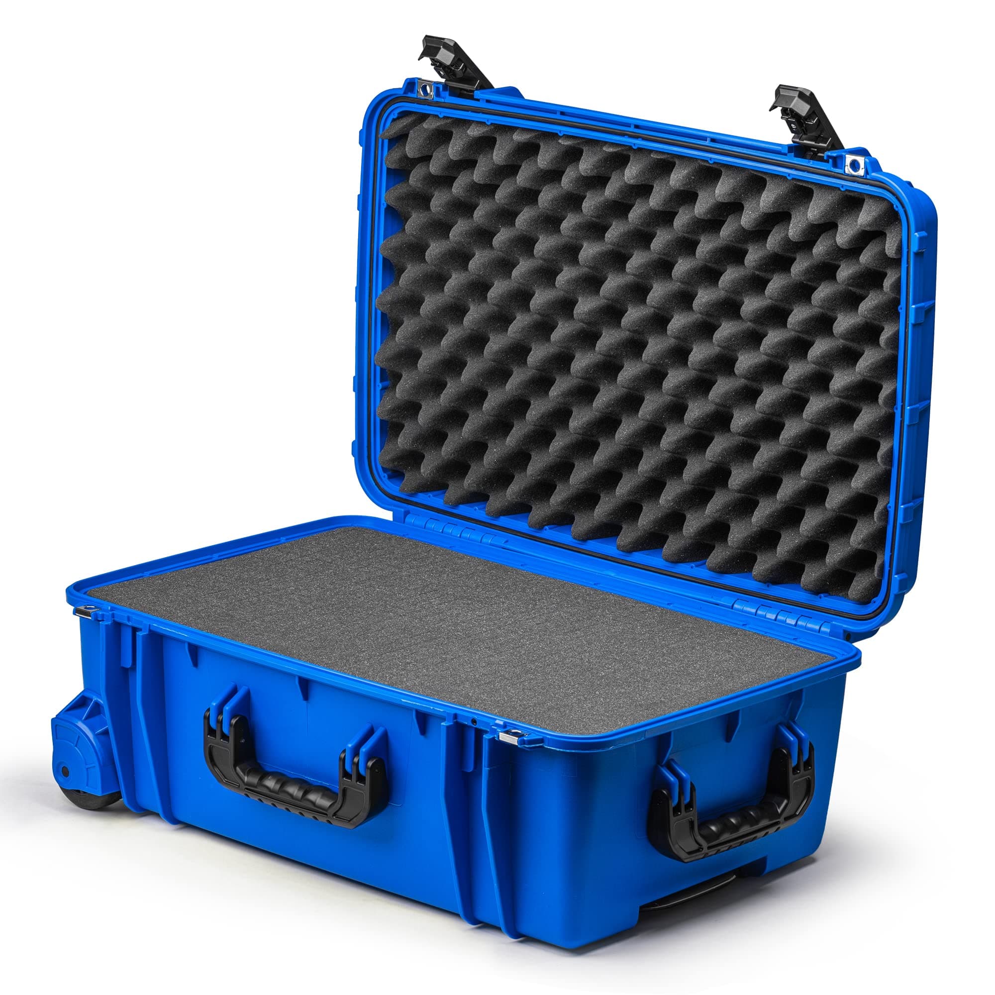 Seahorse 920 Heavy Duty Protective Dry Box Case With Foam - TSA Approved / Mil Spec / IP67 Waterproof / USA Made for Scuba Gear, Gaming Rigs, Sound Equipment, Travel (Blue)