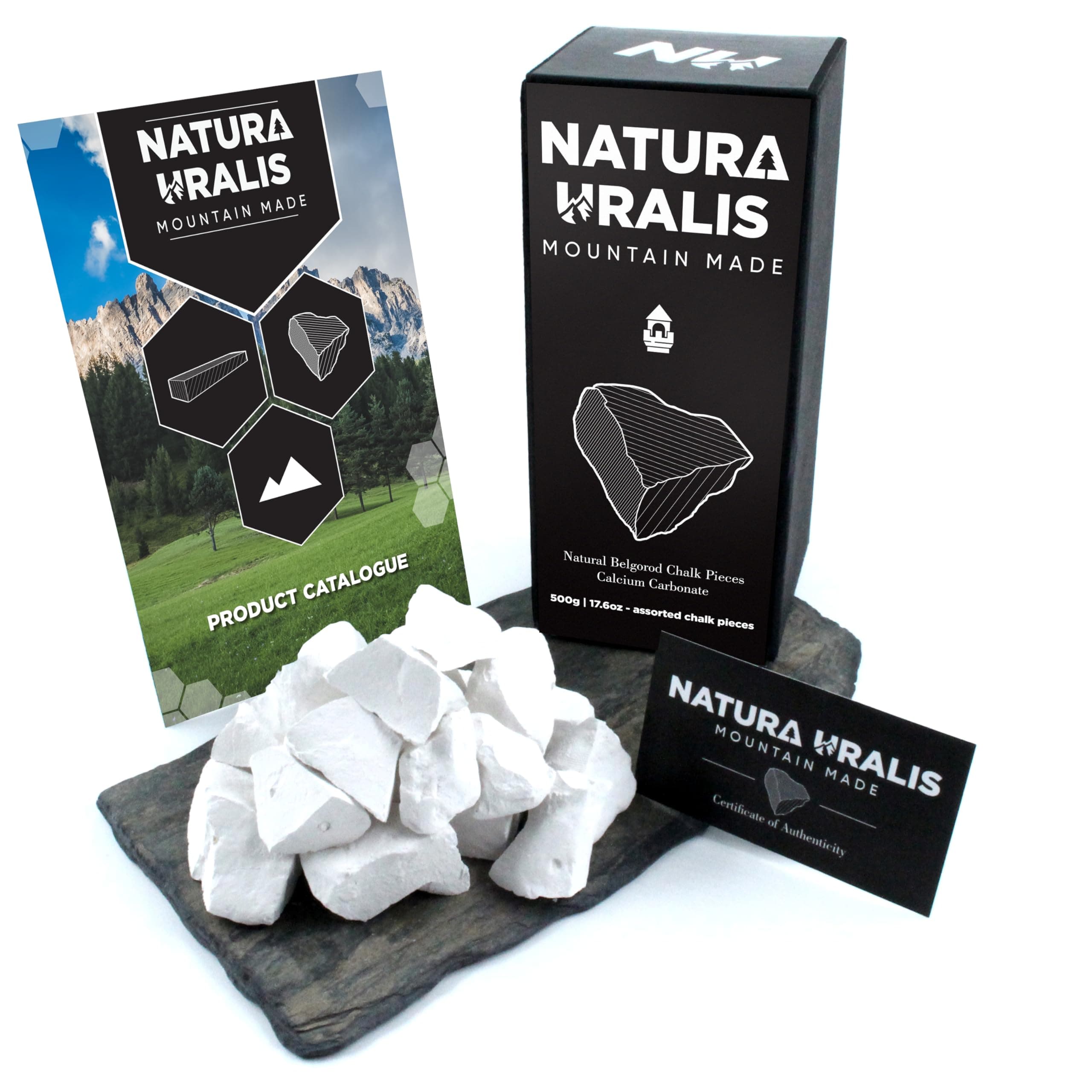 Premium Belgorod Chalk Chunks | 500g of White Chalk Chunks - Amazing Crunch, Satisfying Earthy, Velvety and Firm Texture, ASMR Sensation, Natural Calcium Carbonate