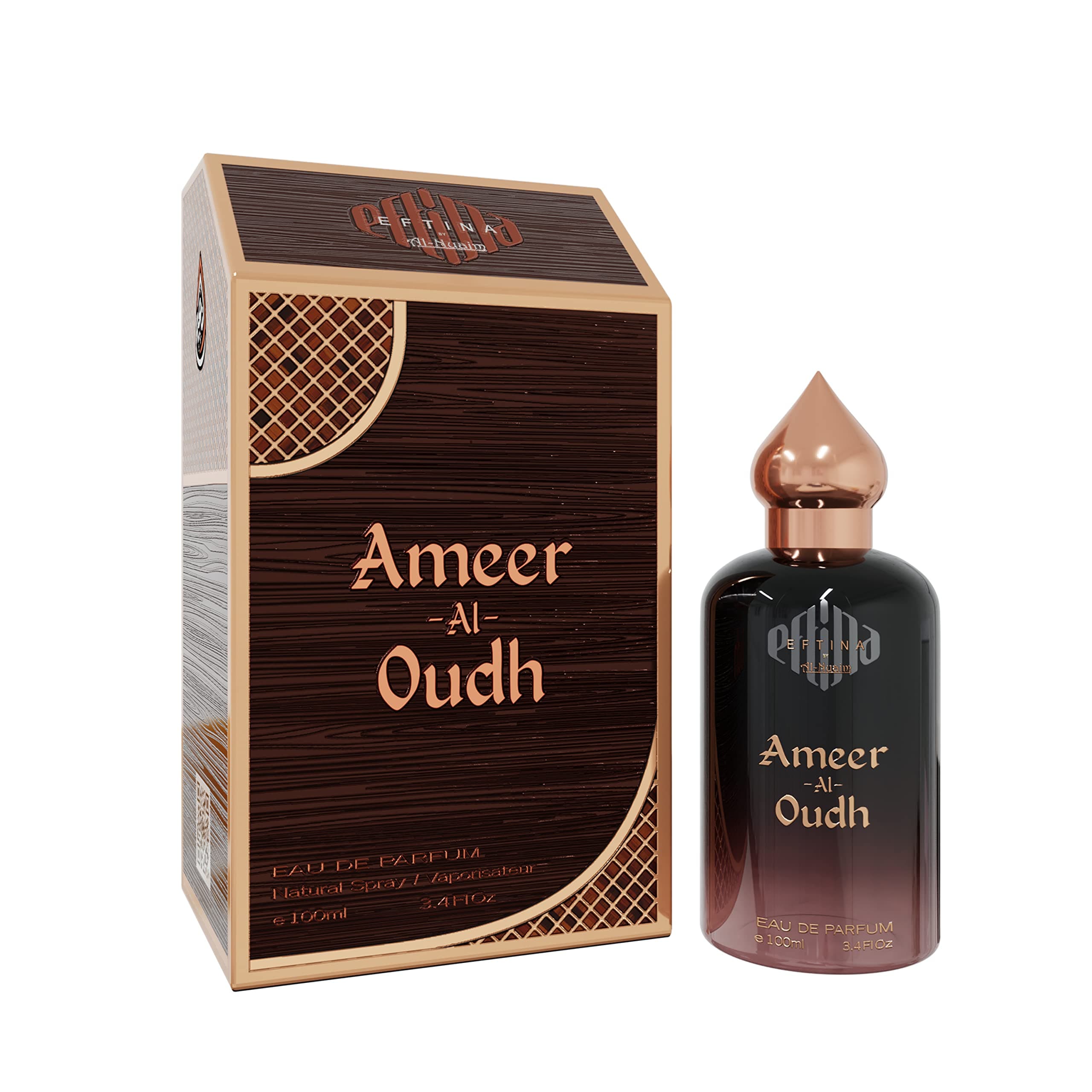 EFTINA by Al-Nuaim Ameer Al Oudh Eau De Parfum | EDP Perfumes | Long Lasting Perfumes | Luxury Perfumes For Men & Women | 100 ml