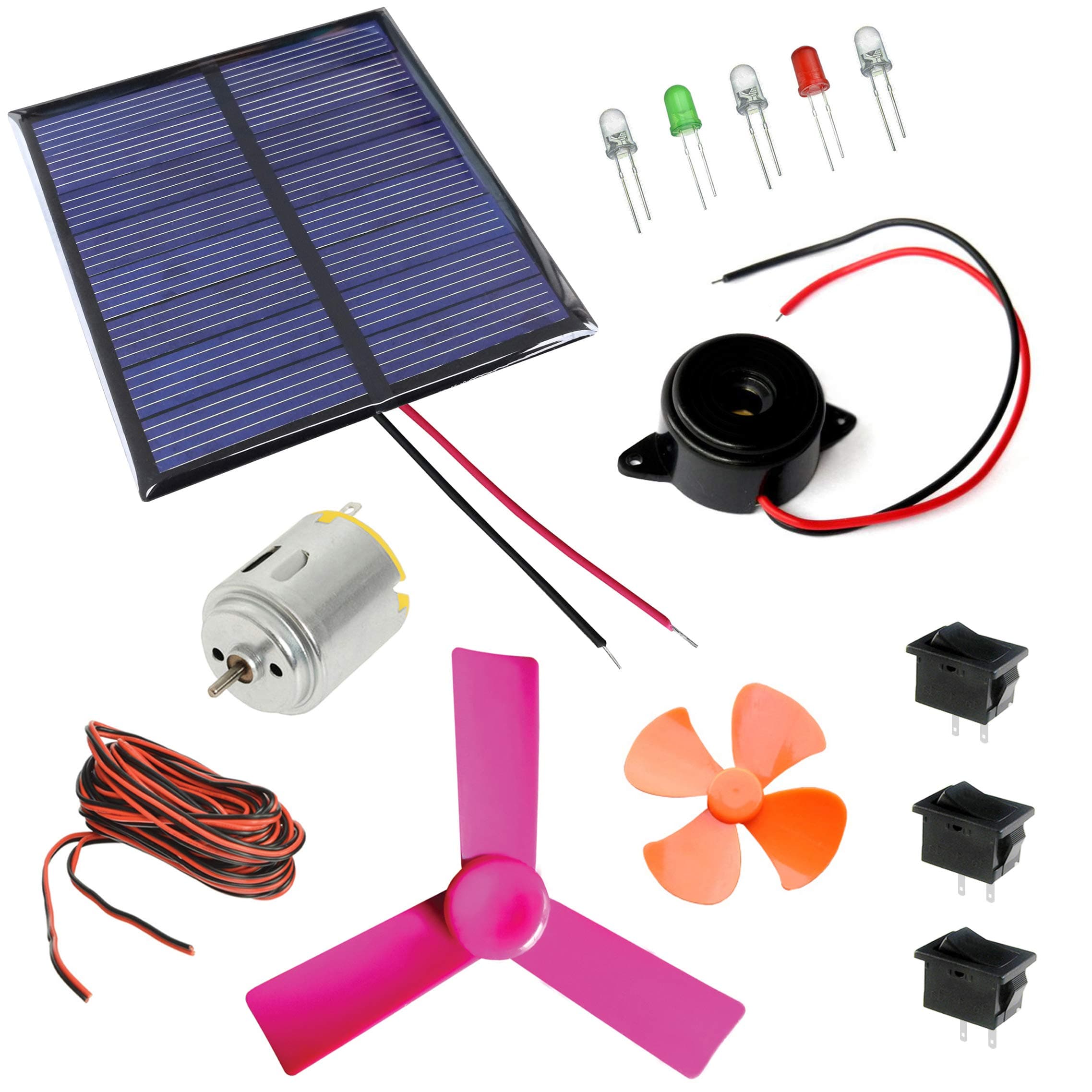 Kit4Curious14 in 1 solar educational diy kit with instruction - Multicolor