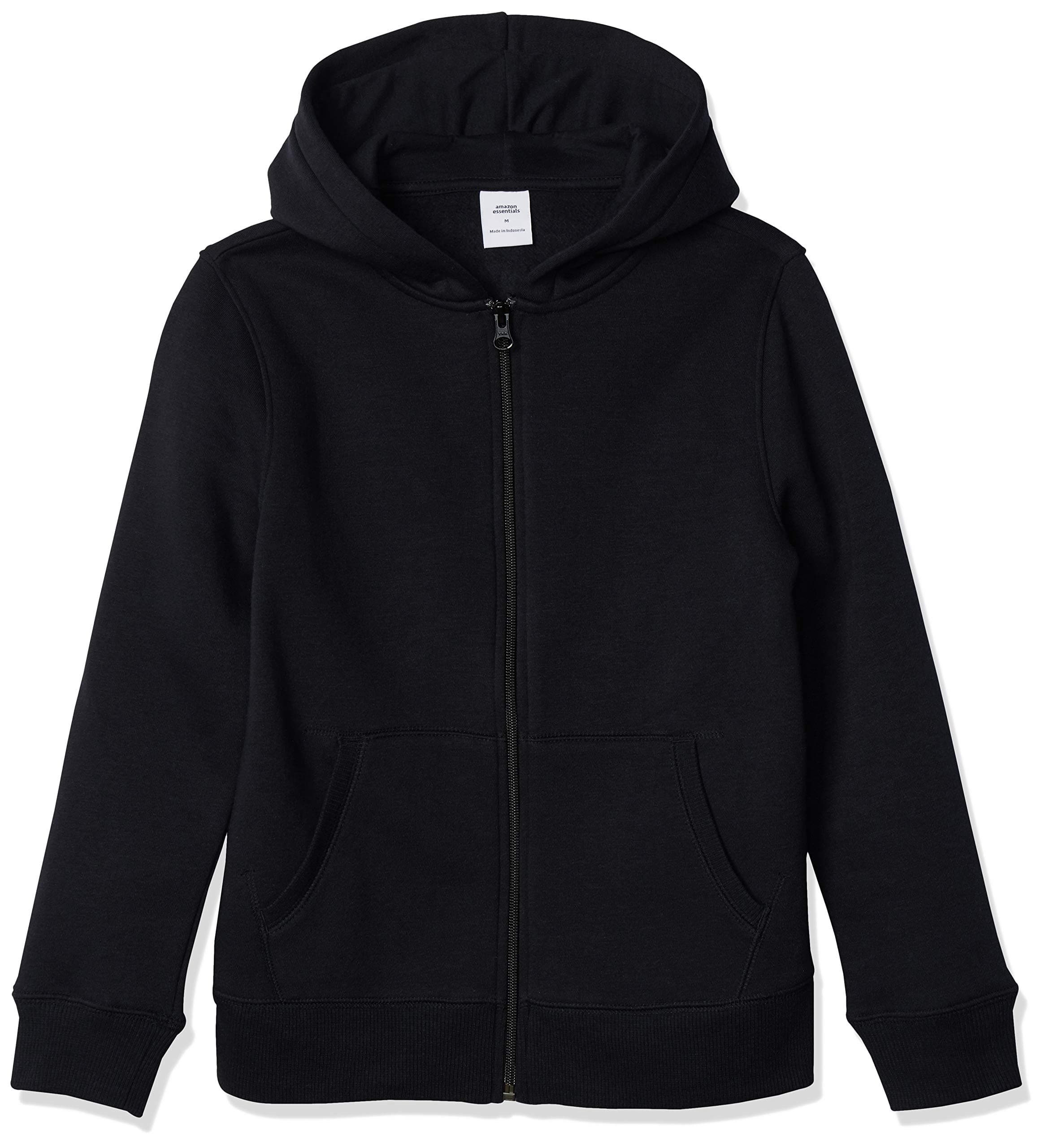 Boys and Toddlers' Hooded Navy Blue Zip-Up Fleece Sweatshirt