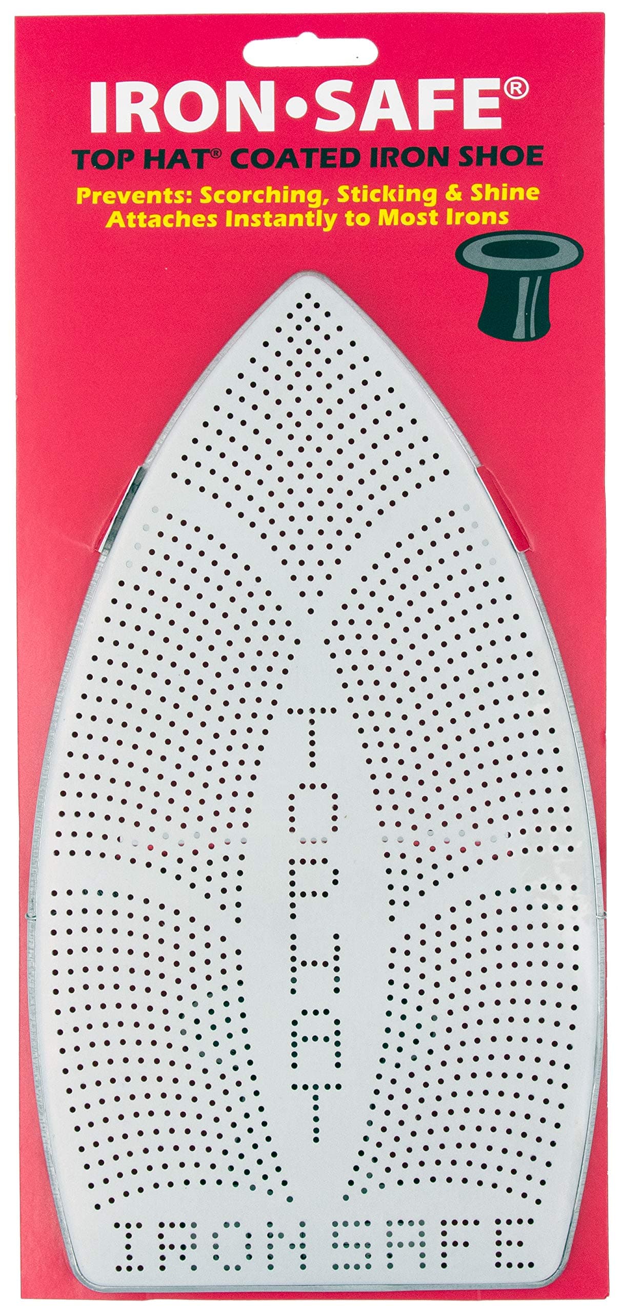 Iron-Safe Premium Iron Shoe with Top Hat Non-Stick Laminate Sole Plate