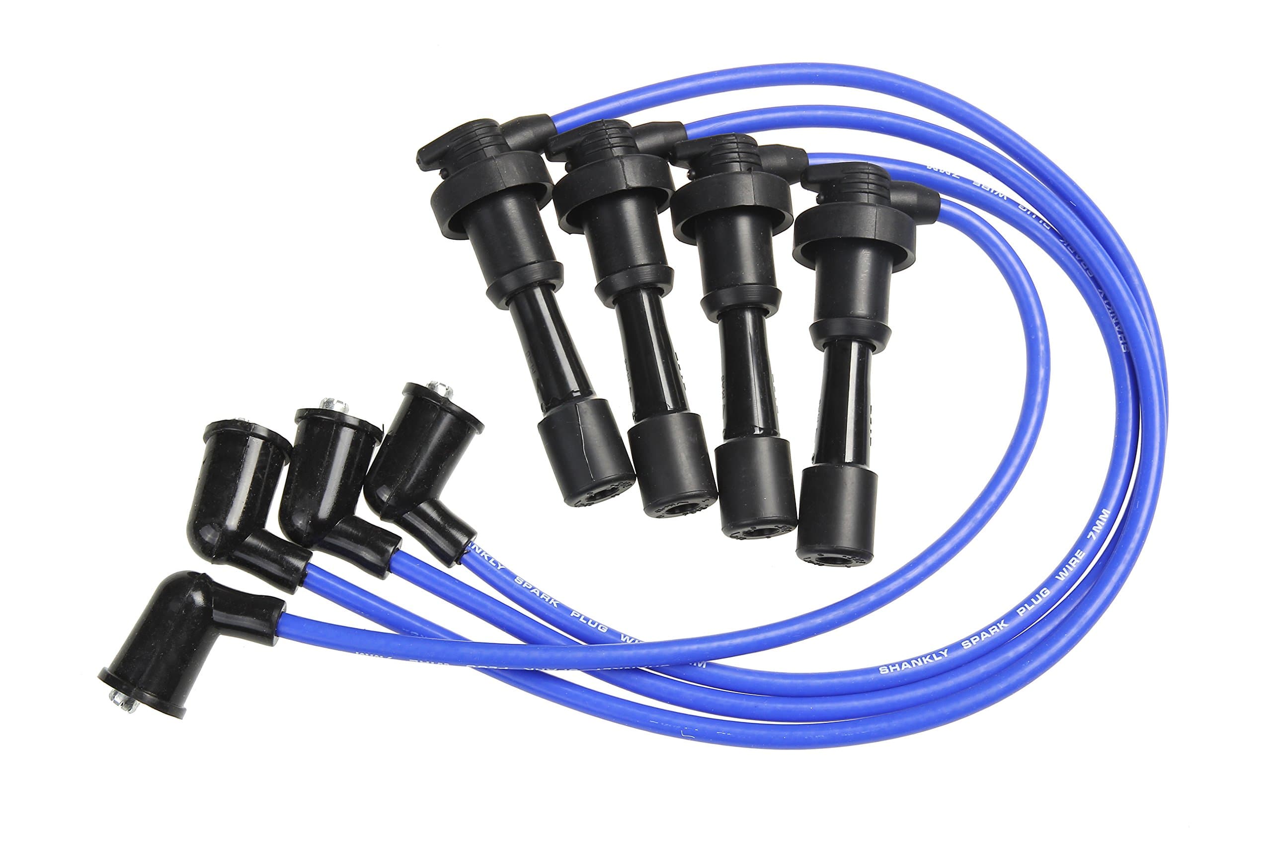Premium Spark Plug Wire Set, Blue (Fits certain Mazda and other Makes) 12 Month Manufacturer Warranty