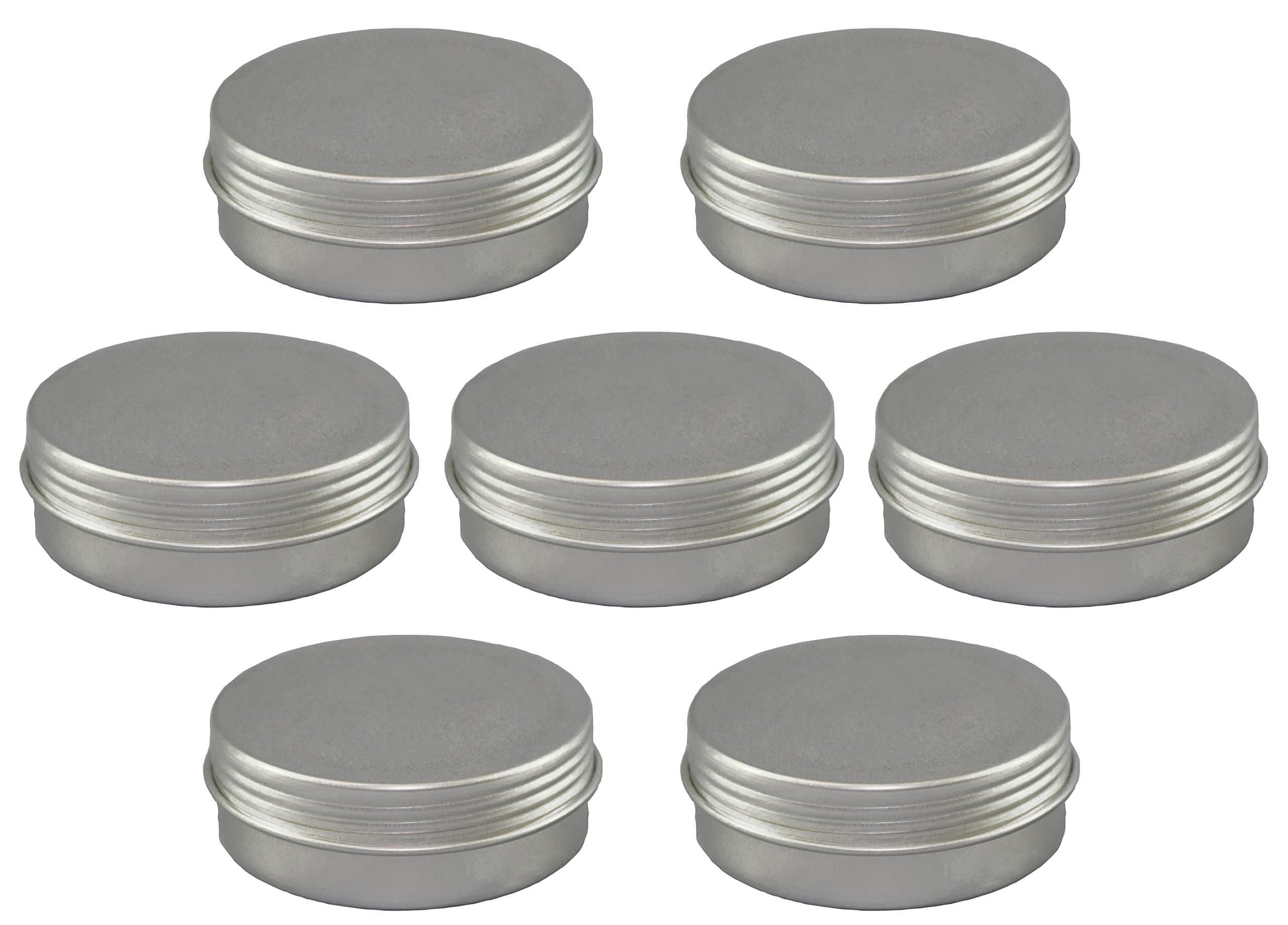 Aluminium 1 ounce Screw Top Jar (7 Pack)
