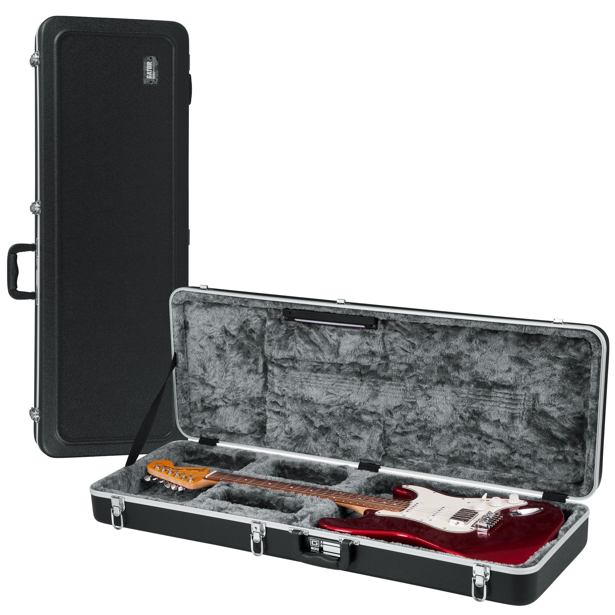 Cases Deluxe ABS Molded Case for Strat/Tele Style Electric Guitar with Internal LED Lighting (GC-ELECTRIC-LED)