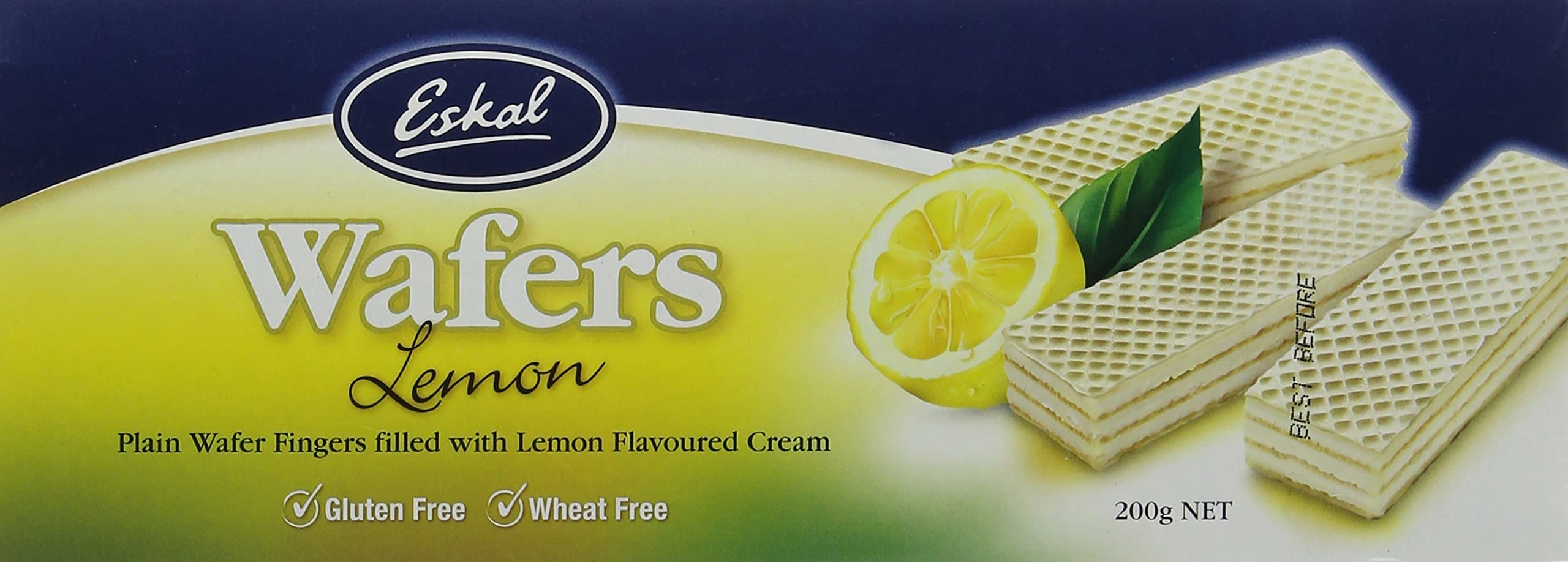 Eskal Lemon Filled Wafer, 200 g