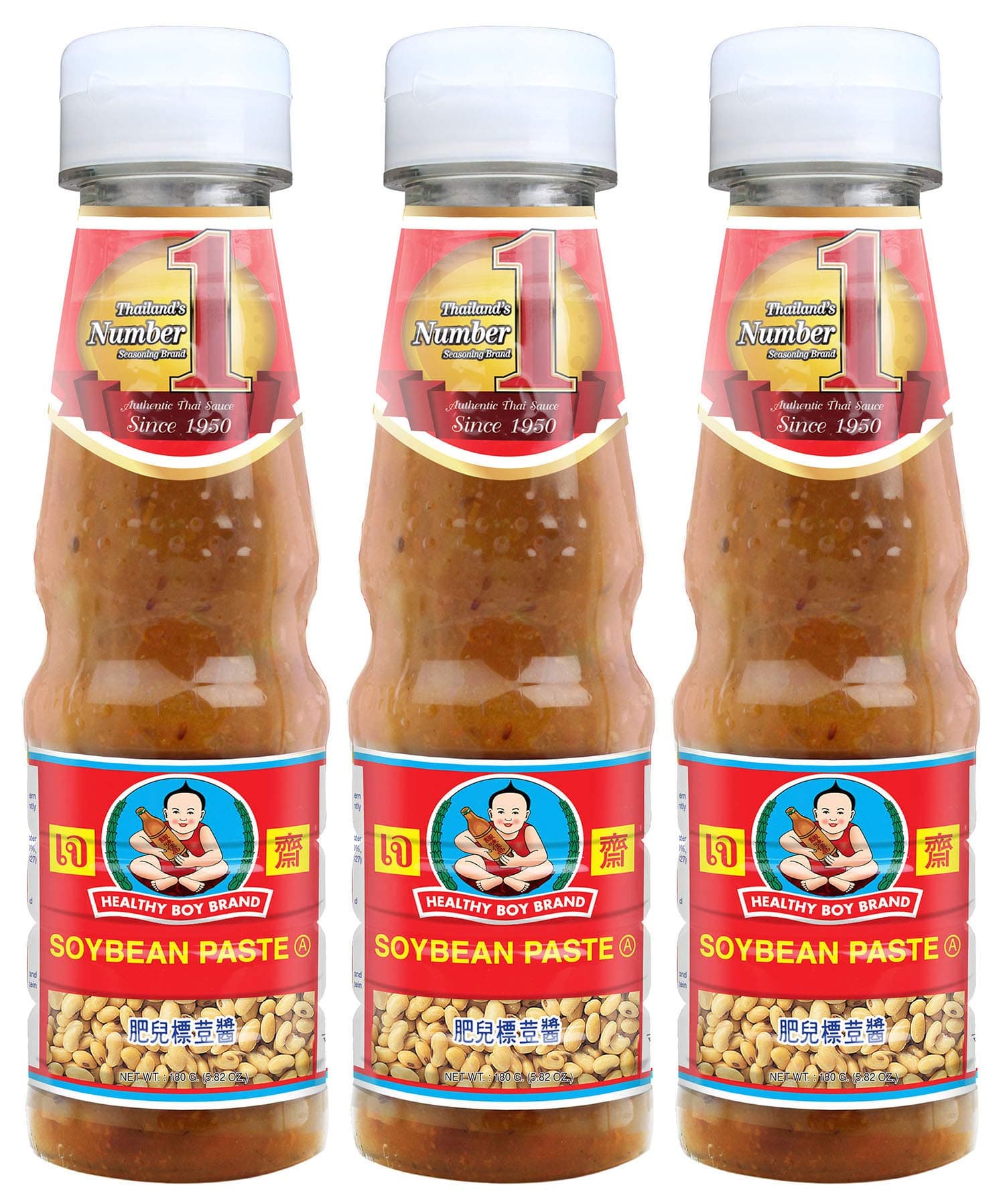 Healthy Boy Thai Soybean Paste (TaoChio), 5.8Oz (Pack of 3)