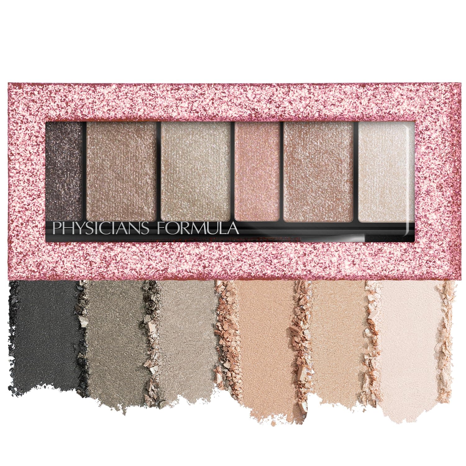 Shimmer Strips Custom Eye-Enhancing Extreme Shimmer Shadow & Liner, Hypoallergenic Eyeshadow Palette with Reflective Liquid Powders – Nude Eyes