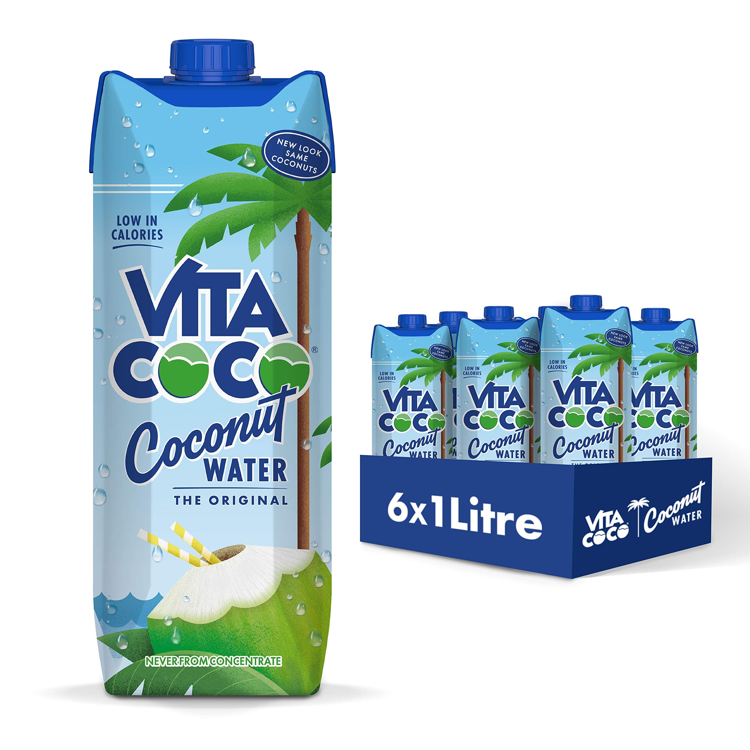 Coconut Water Original, 33.8 Fl Oz (Pack of 6)