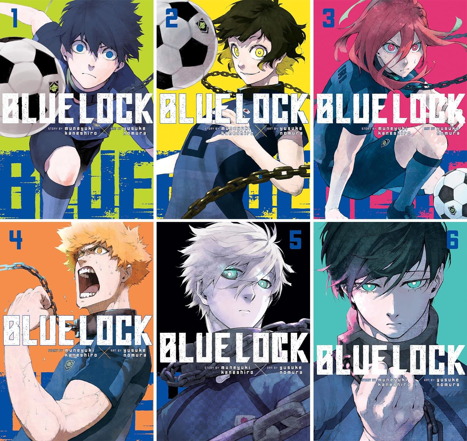 Blue Lock Manga Set Volumes 1-5