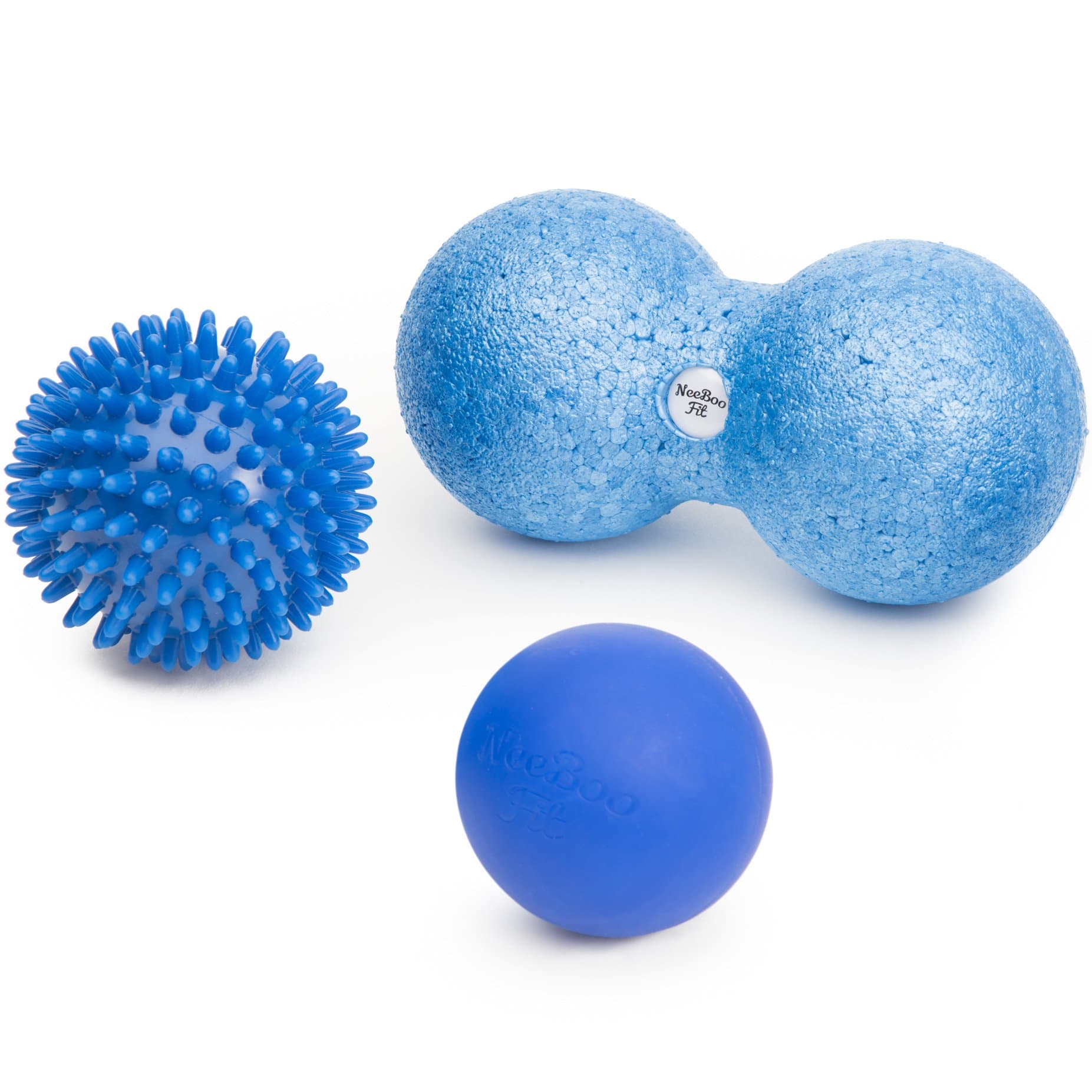 Massage Ball Set - Deep Tissue, Myofascial Trigger Point Therapy Balls - Lacrosse Ball, Spiky Ball, Double Foam Roller Peanut Ball - for Chronic Pain Relief, Psoas Muscle Release - 3Pack