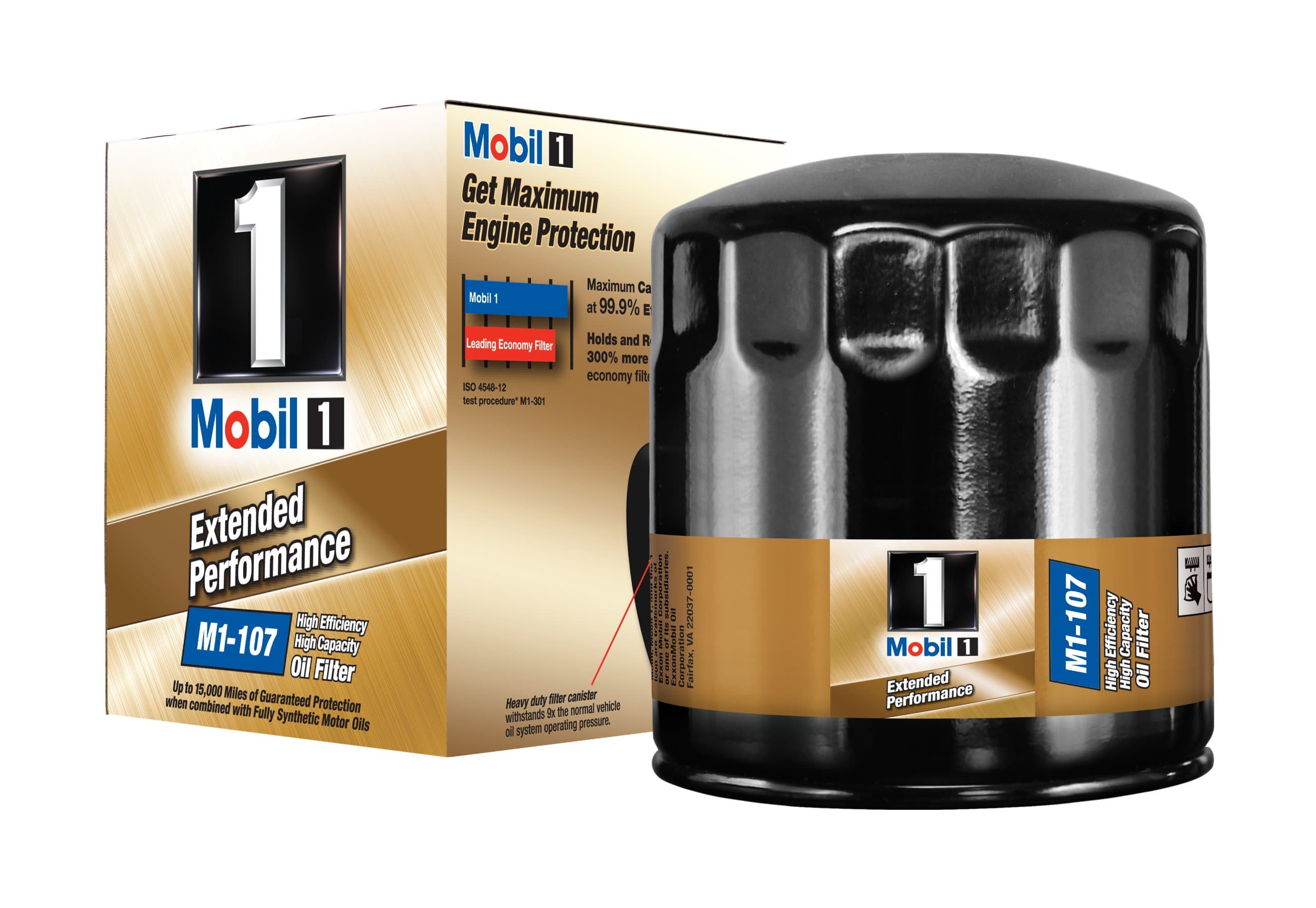 Mobil 1 M1-107 Extended Performance Oil Filter (Pack of 2)