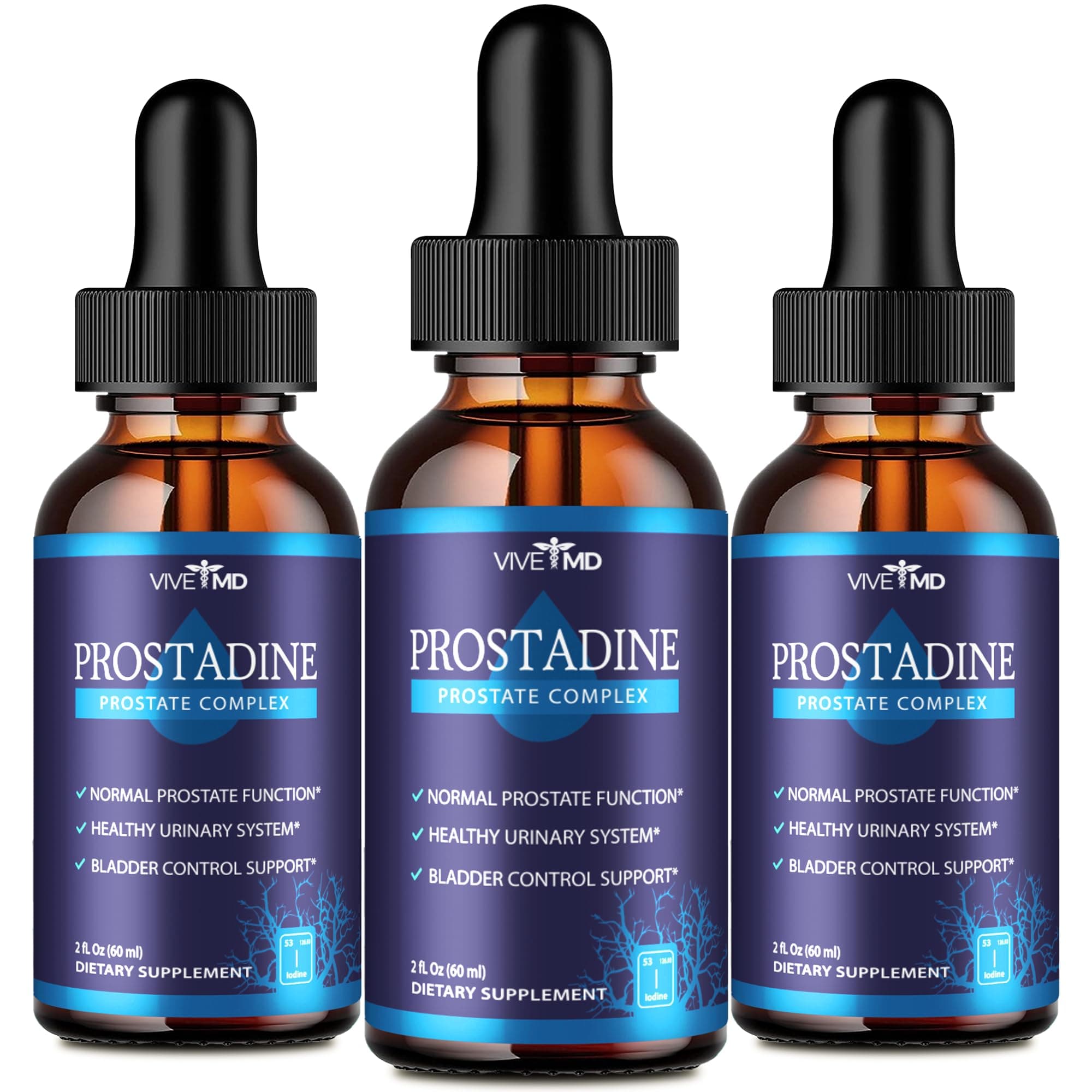 VIVE MDProstadine Drops for Prostate Health, Bladder Urinating Issues - Prostadine Official Drop Formula for Extra Strength with Pomegranate - Prostadine Reviews (Package of 3)