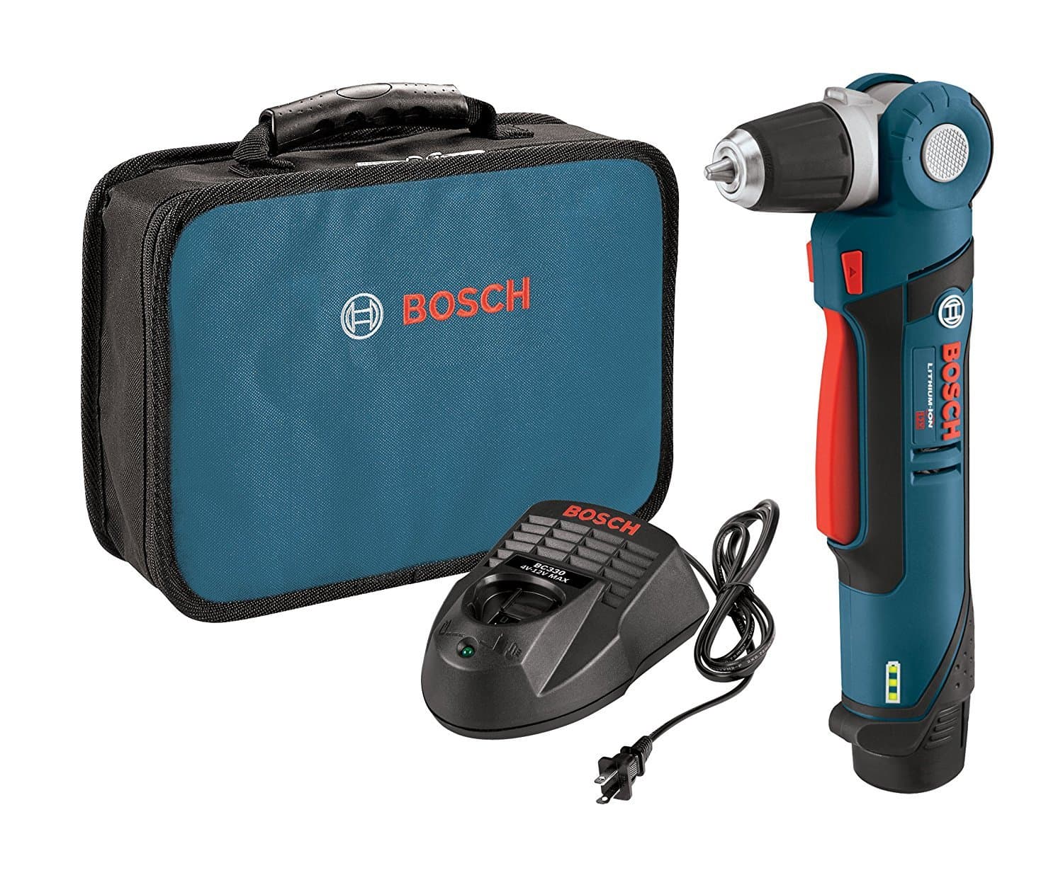 PS11-102 12V Max 3/8 In. Right Angle Drill/Driver Kit with 2.0Ah Lithium Ion Battery