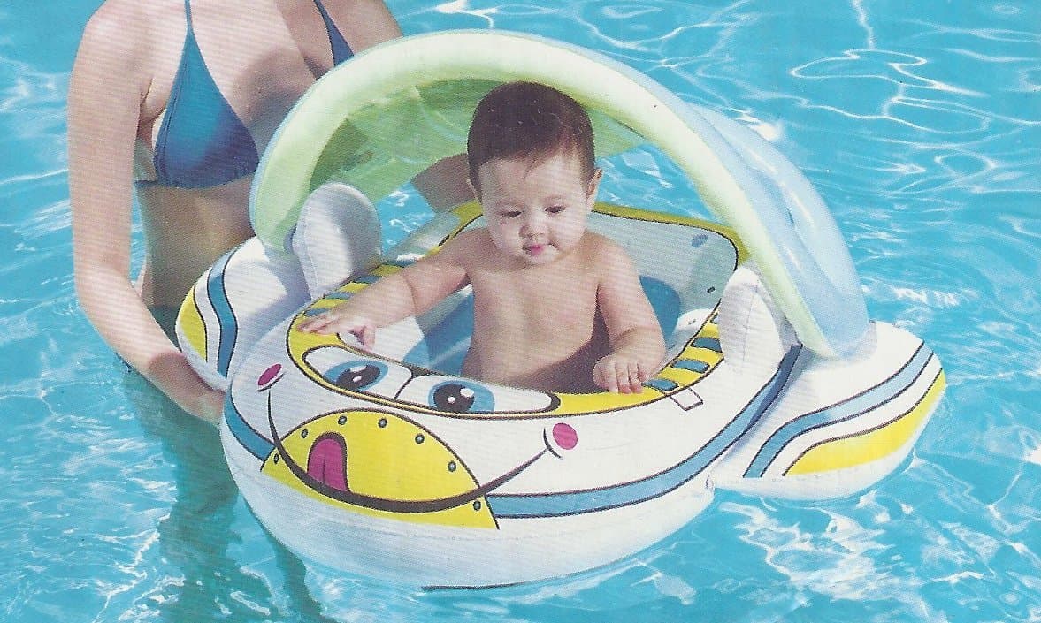 Inflatable Sunshine Space Cruiser for Fun in the Pool